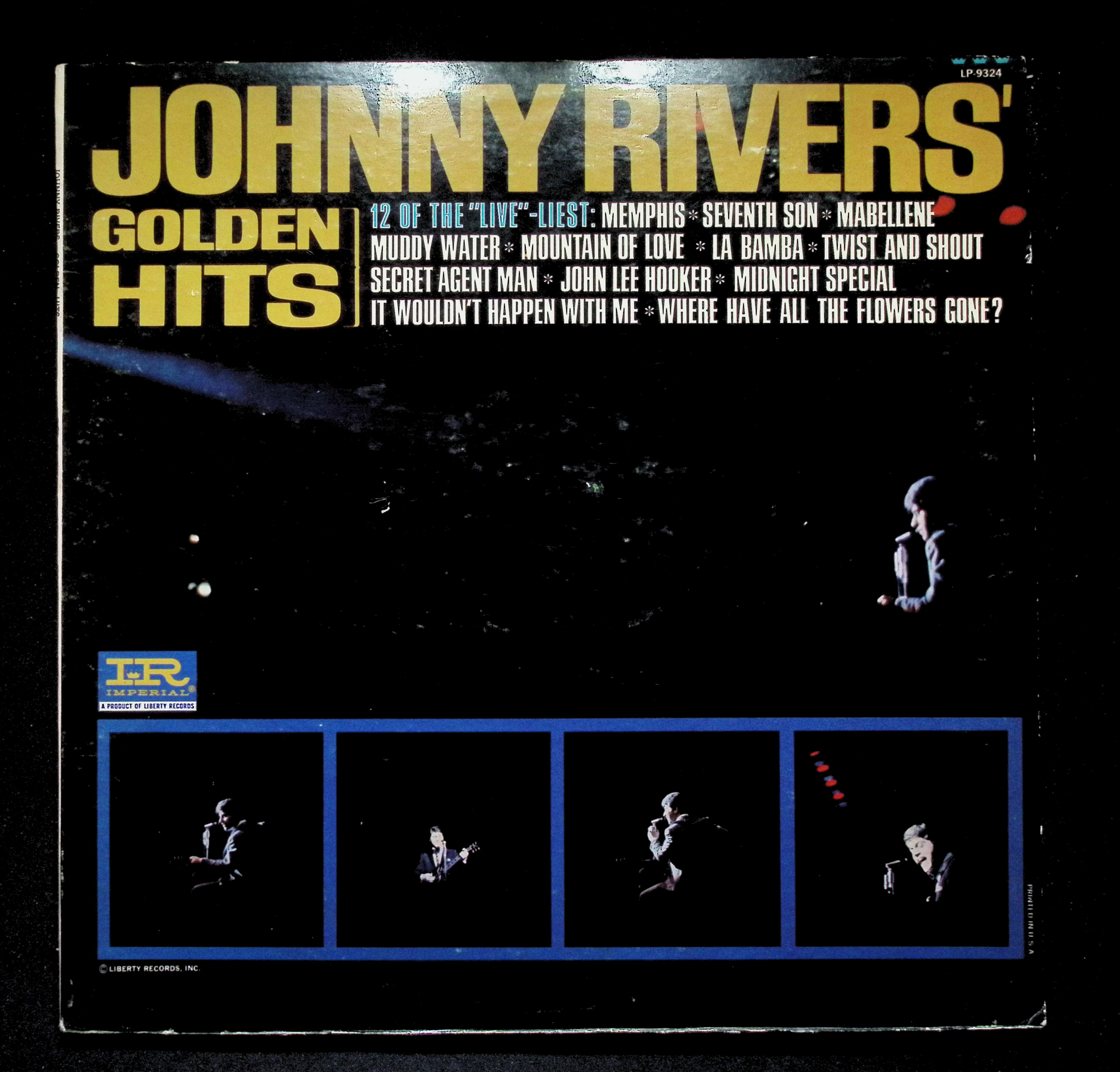 Johnny Rivers Johnny Rivers' Golden Hits LP 1966 LP-9324 Rock