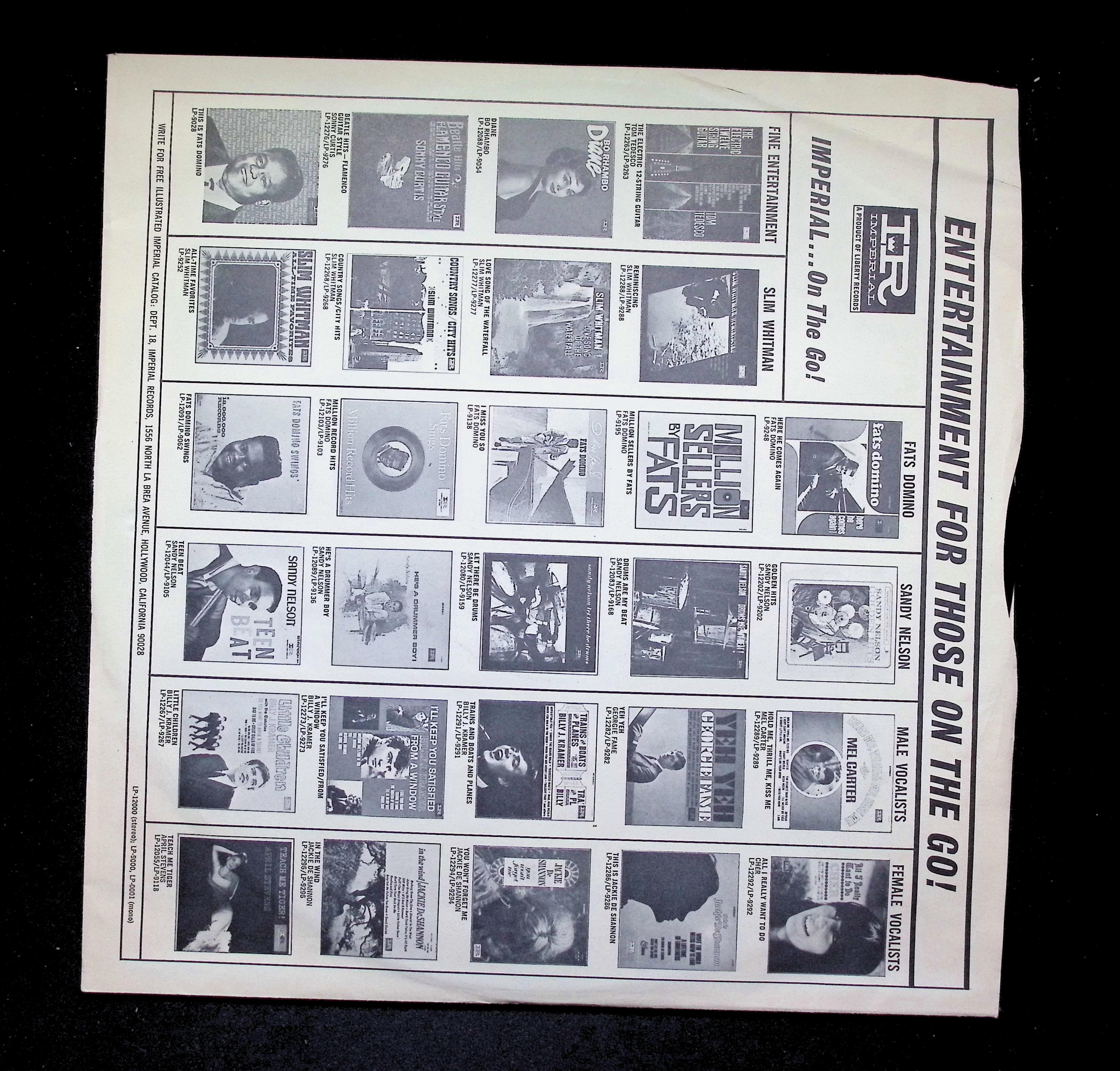 Johnny Rivers Johnny Rivers' Golden Hits LP 1966 LP-9324 Rock — image 3