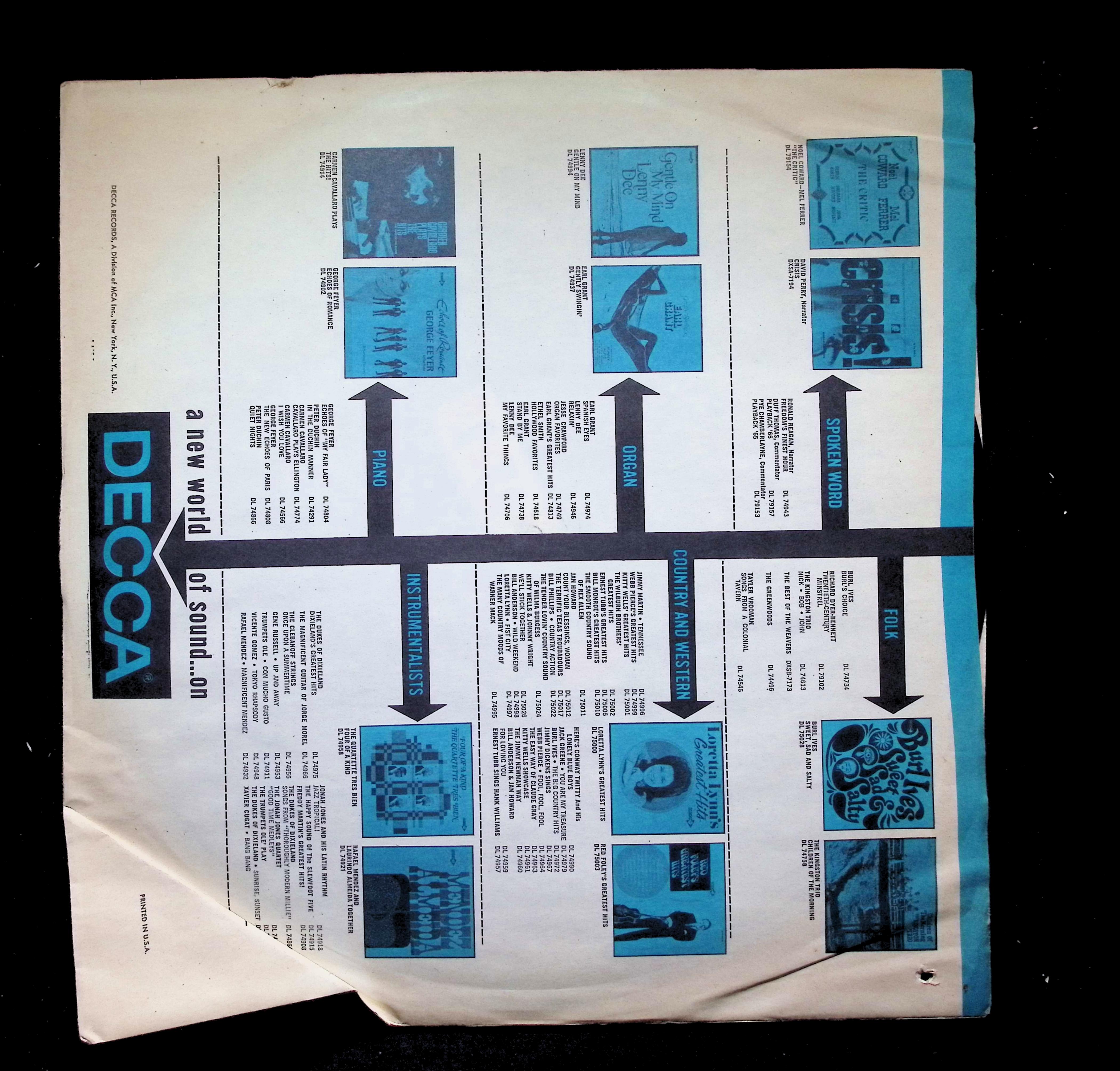 Jack Greene Back In The Arms Of Love LP 1969 DL 75156 Folk, World — image 3