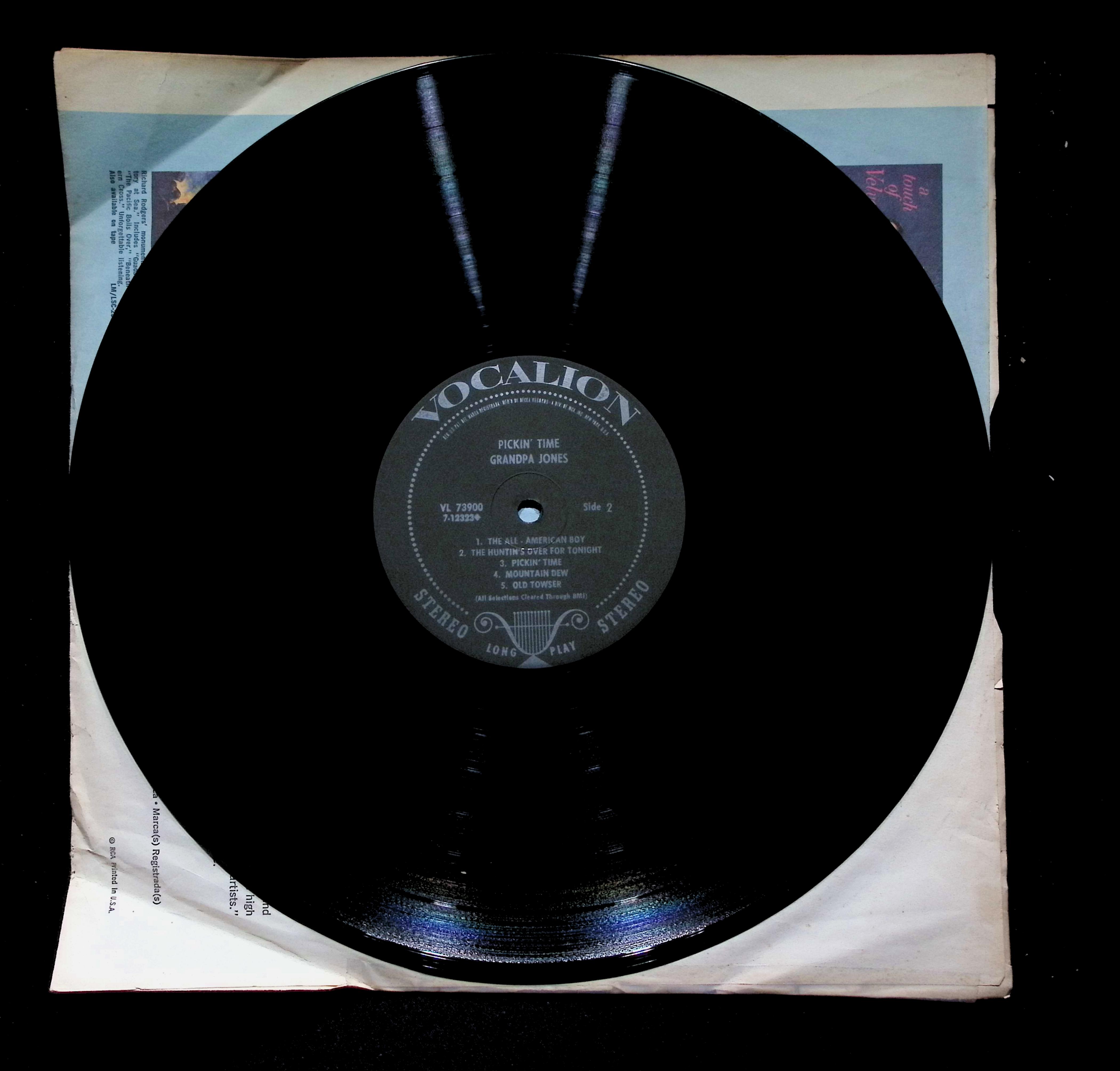 Grandpa Jones Pickin' Time LP 1970 VL 73900 Folk, World, & Country — image 4