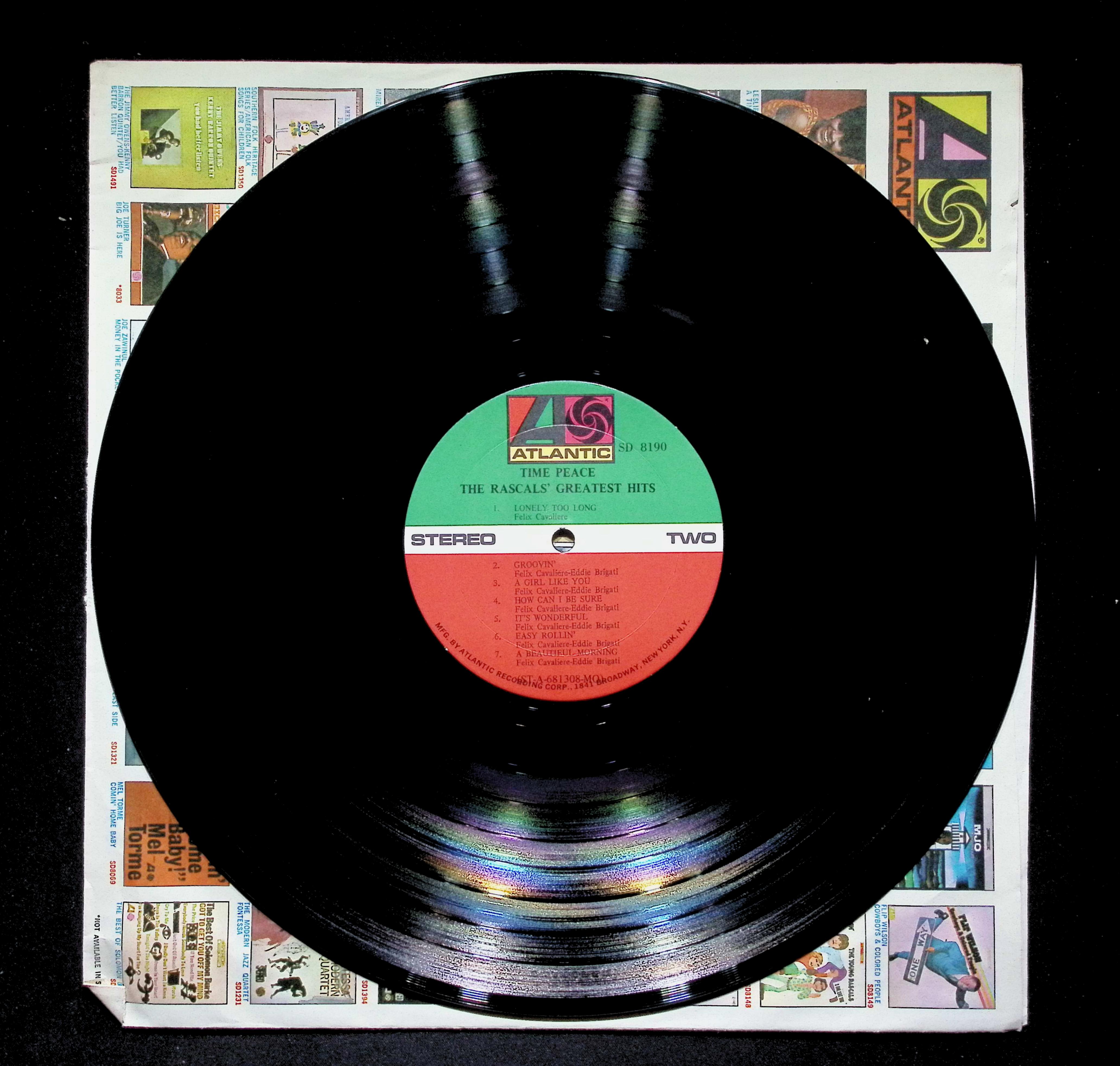 The Rascals Time Peace: The Rascals' Greatest Hits LP 1968- SD 8190 Rock — image 4