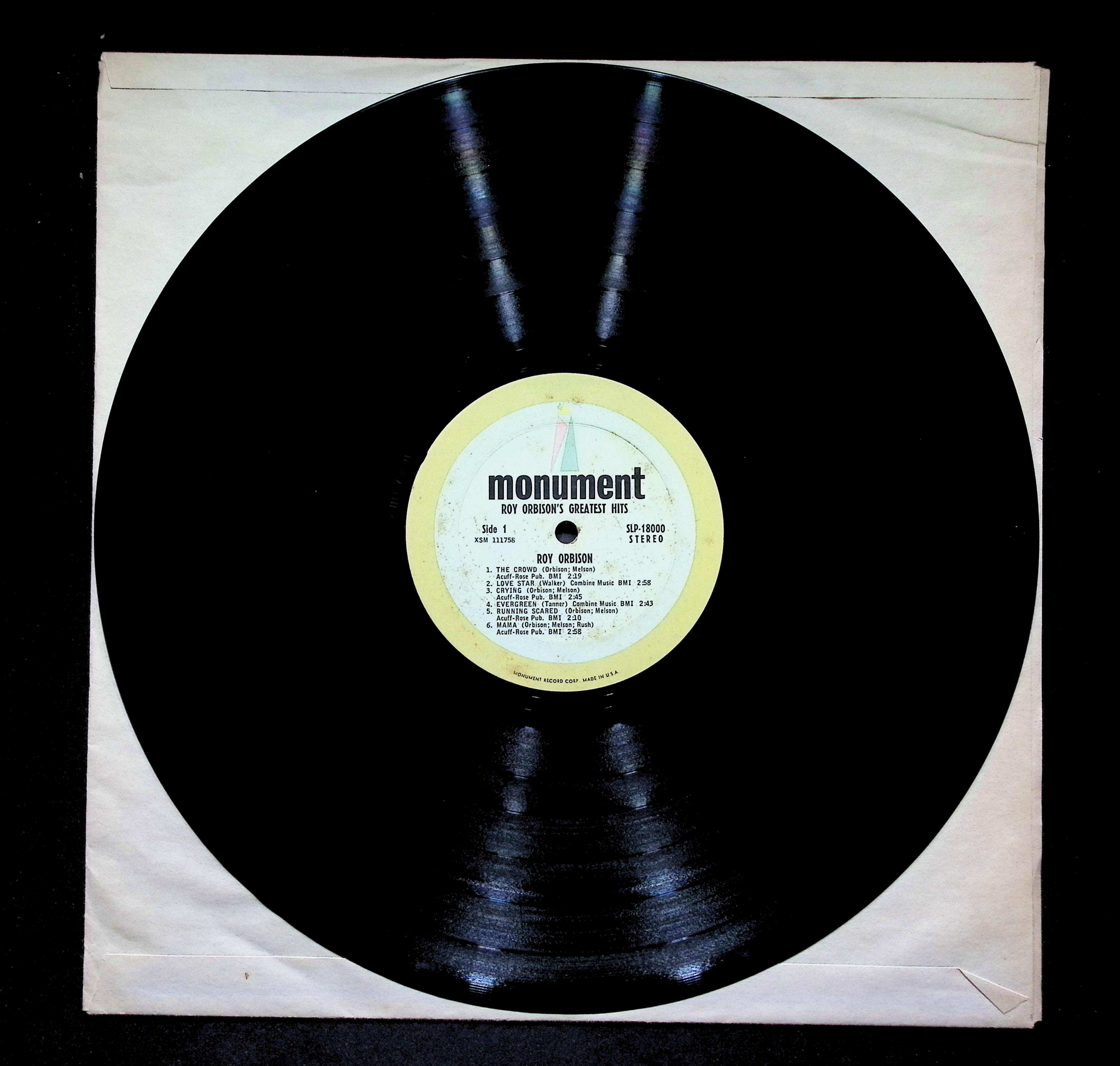 Roy Orbison Roy Orbison's Greatest Hits LP 1963 SLP-18000 Rock — image 5