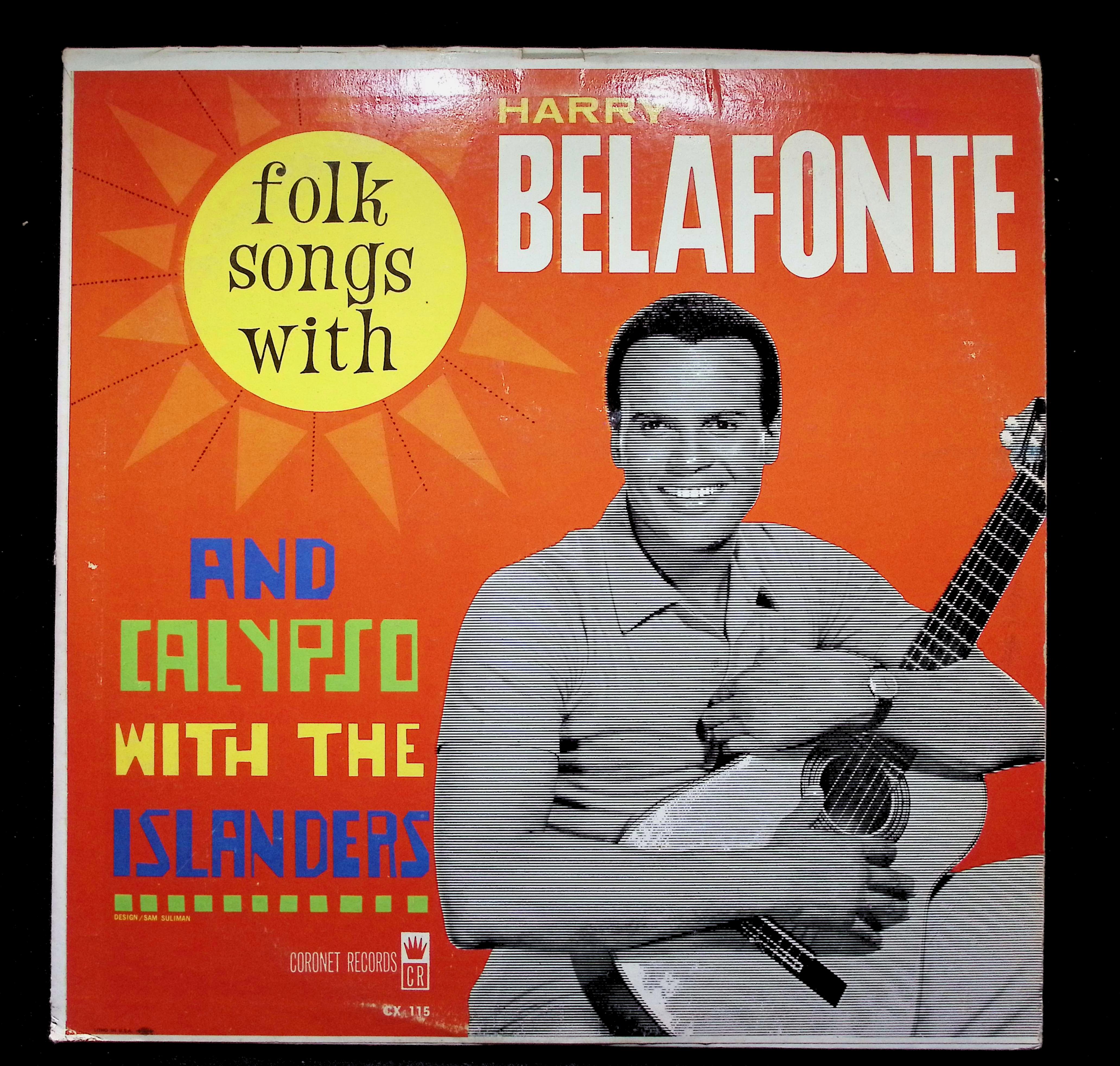 Harry Belafonte Folk Songs and Calypso The Islanders Coronet Vinyl LP CX-115