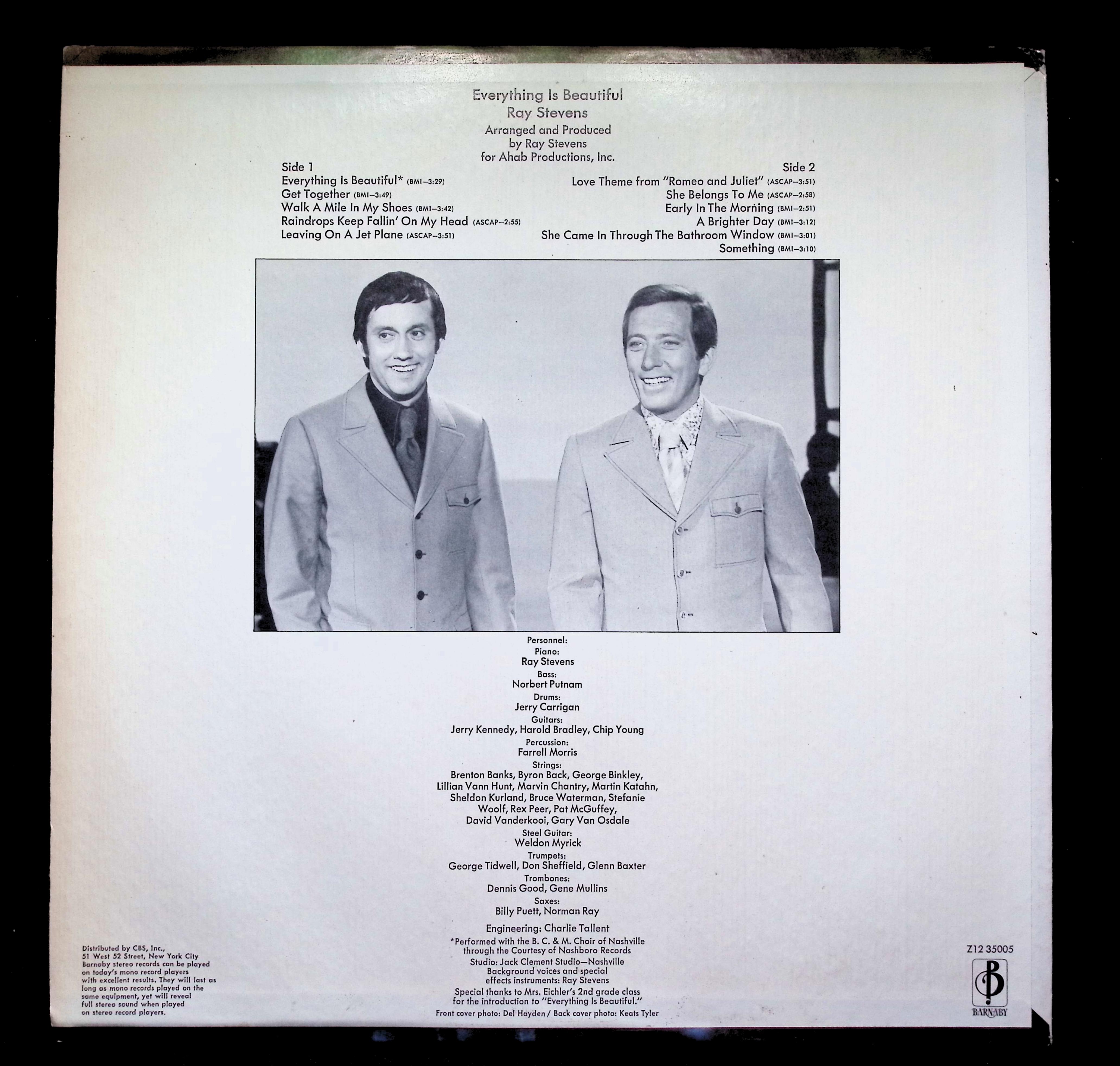 Ray Stevens Everything Is Beautiful LP 1970 Z12 35005 Rock — image 2