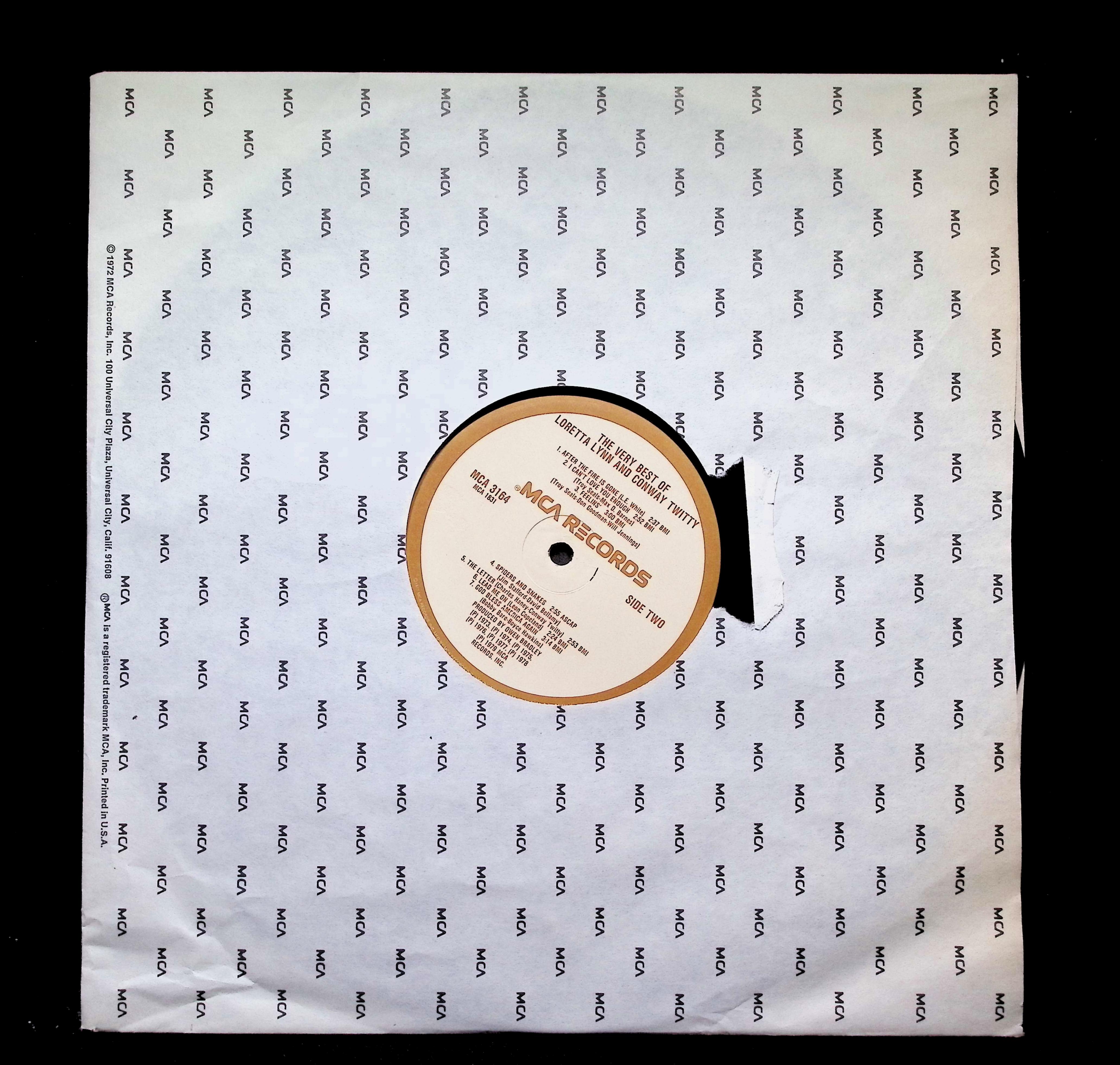 Conway Twitty & Loretta Lynn Very Best Of LP MCA-3164 Folk, World — image 3