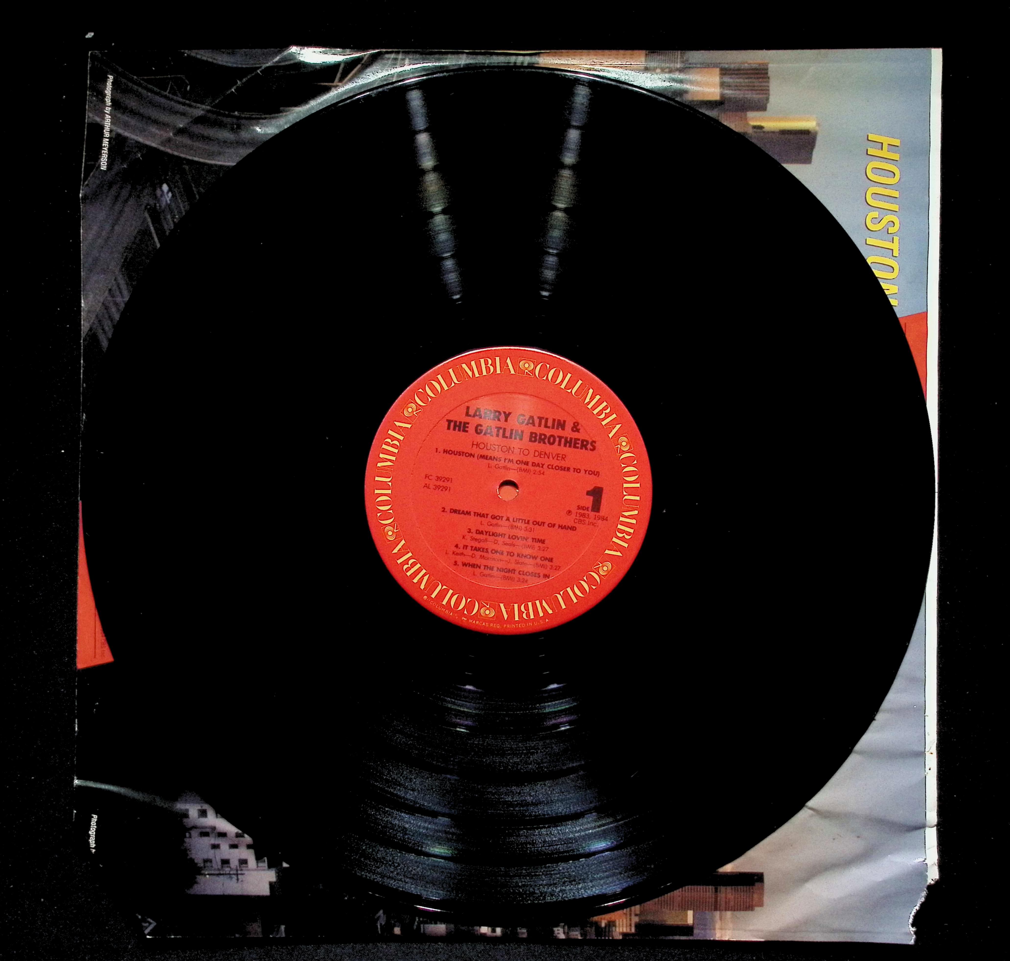 Larry Gatlin Houston To Denver LP 1984 FC 39291 Folk, World, & Country — image 5