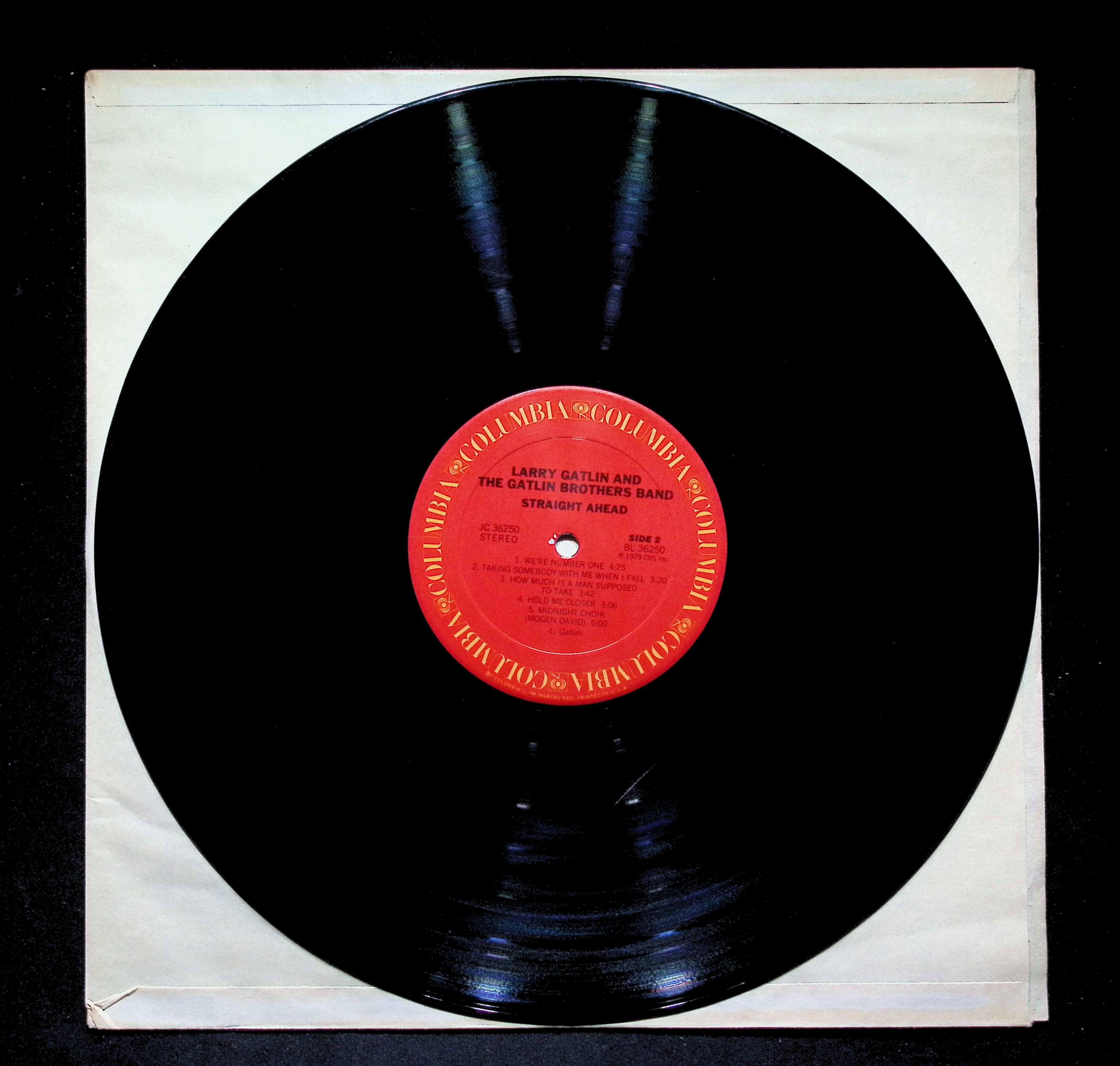 Larry Gatlin & The Gatlin Brothers Straight Ahead LP 1979 JC 36250 Rock — image 5