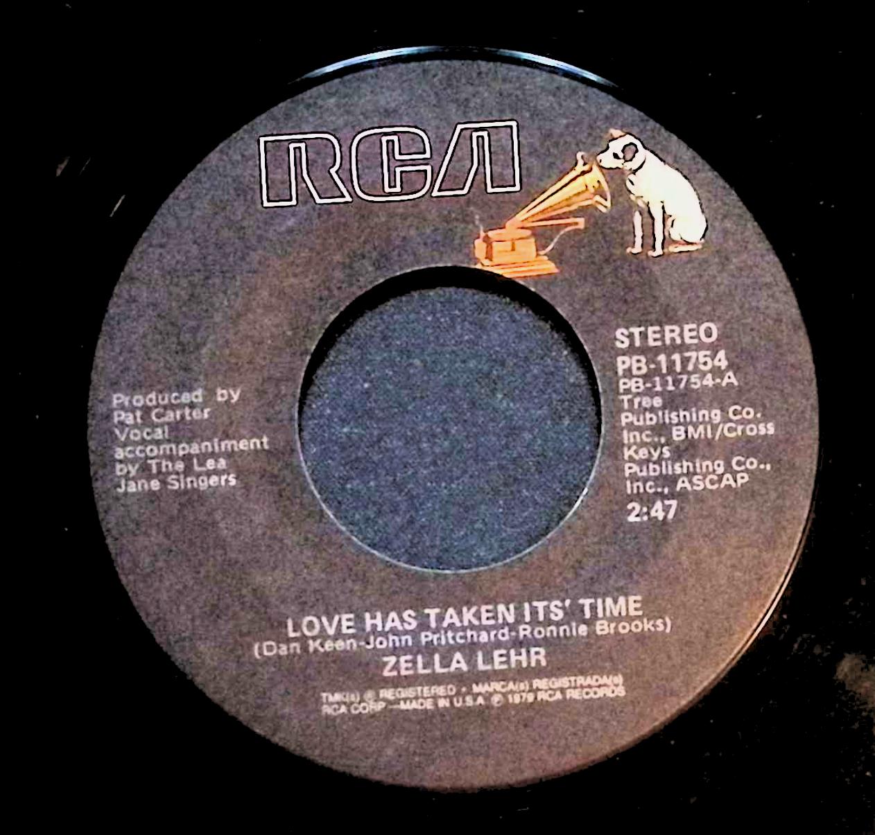Zella Lehr If You Only Knew / Love Has Taken Its' Time 7'' Single 1979 PB-11754 — image 3