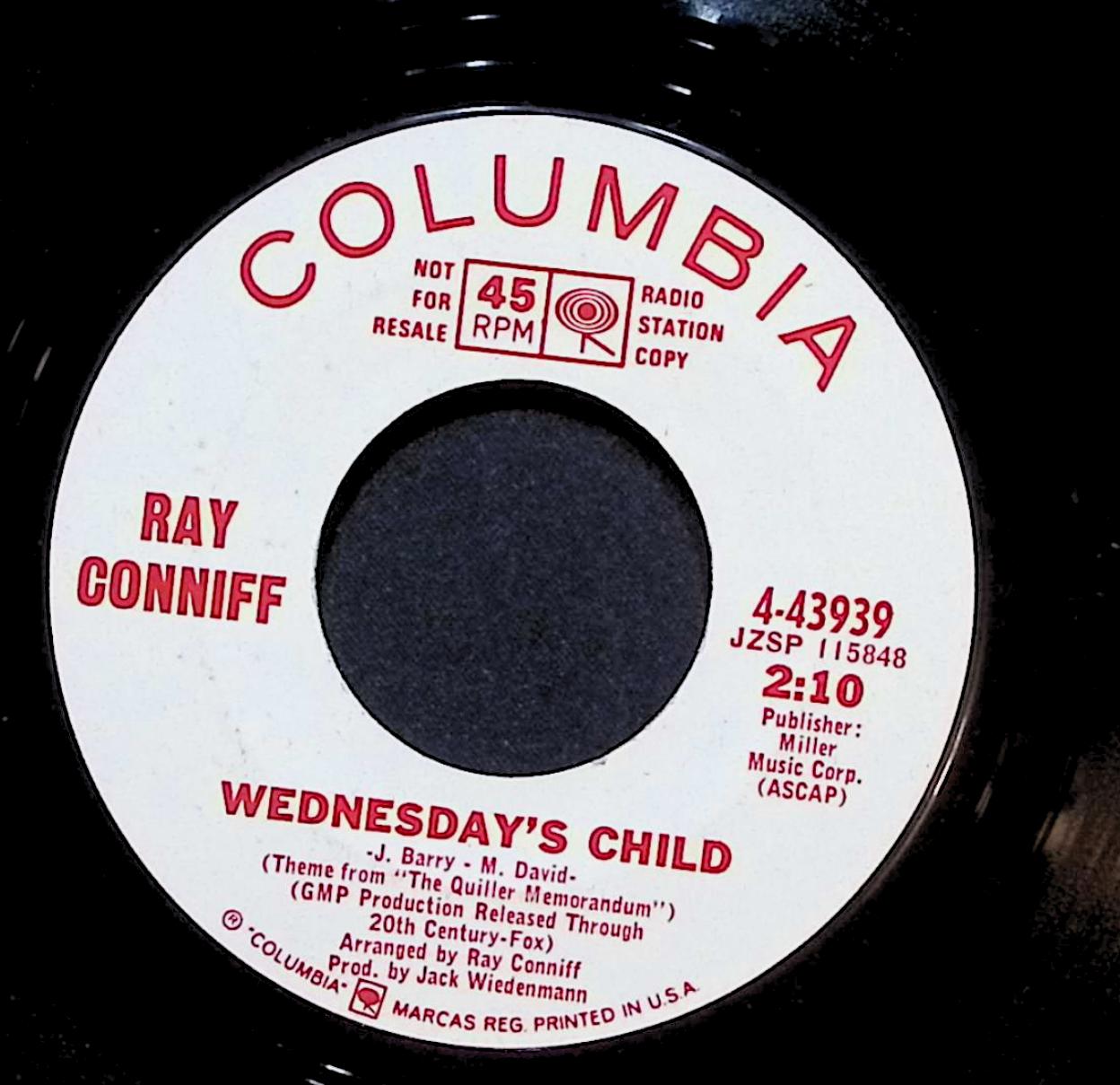 Ray Conniff Mame 7'' Single 1967 4-43939 Folk — image 4