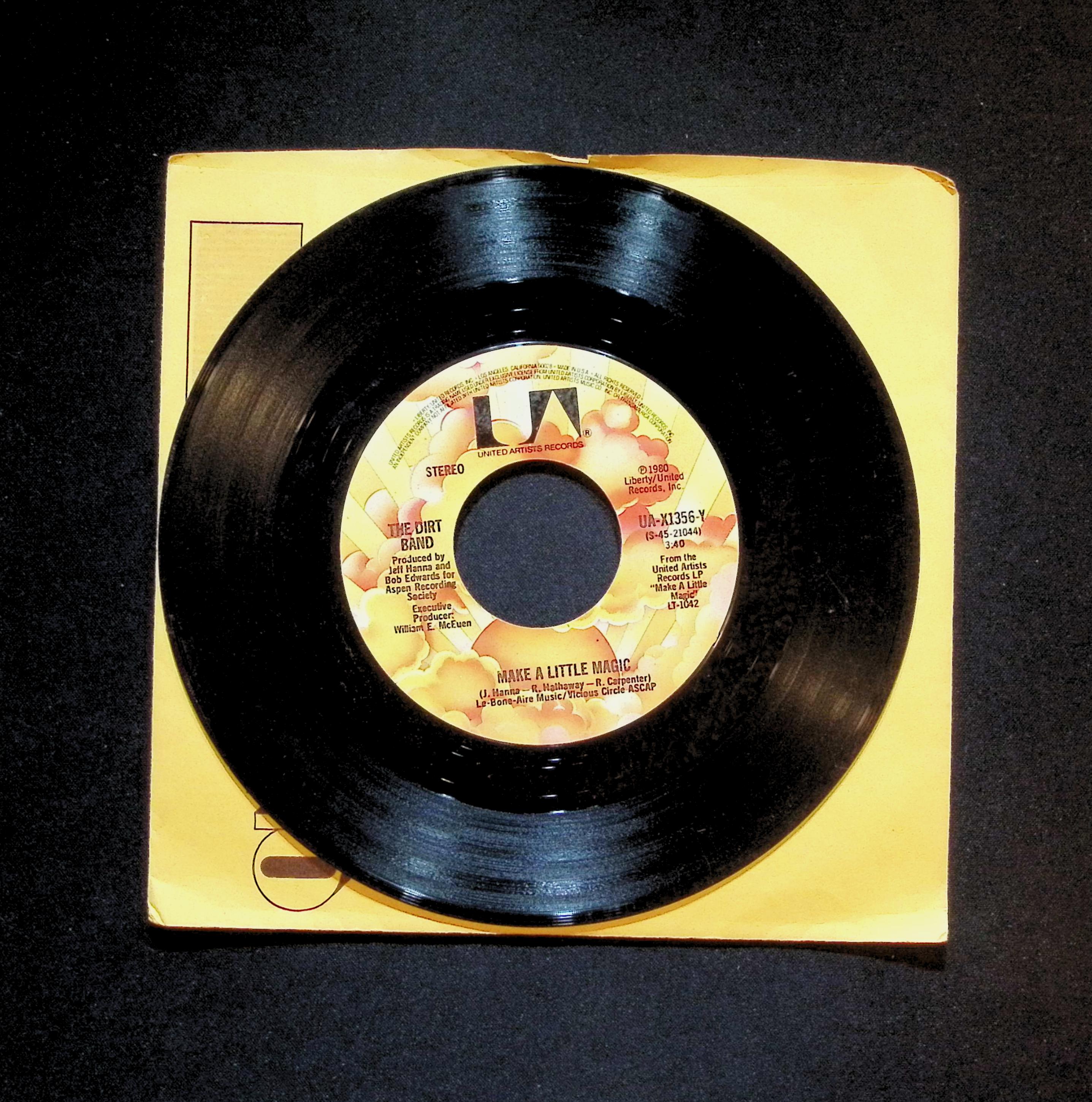 The Dirt Band Make A Little Magic / Jas' Moon 7'' Single 1979 UA-X1356-Y Folk