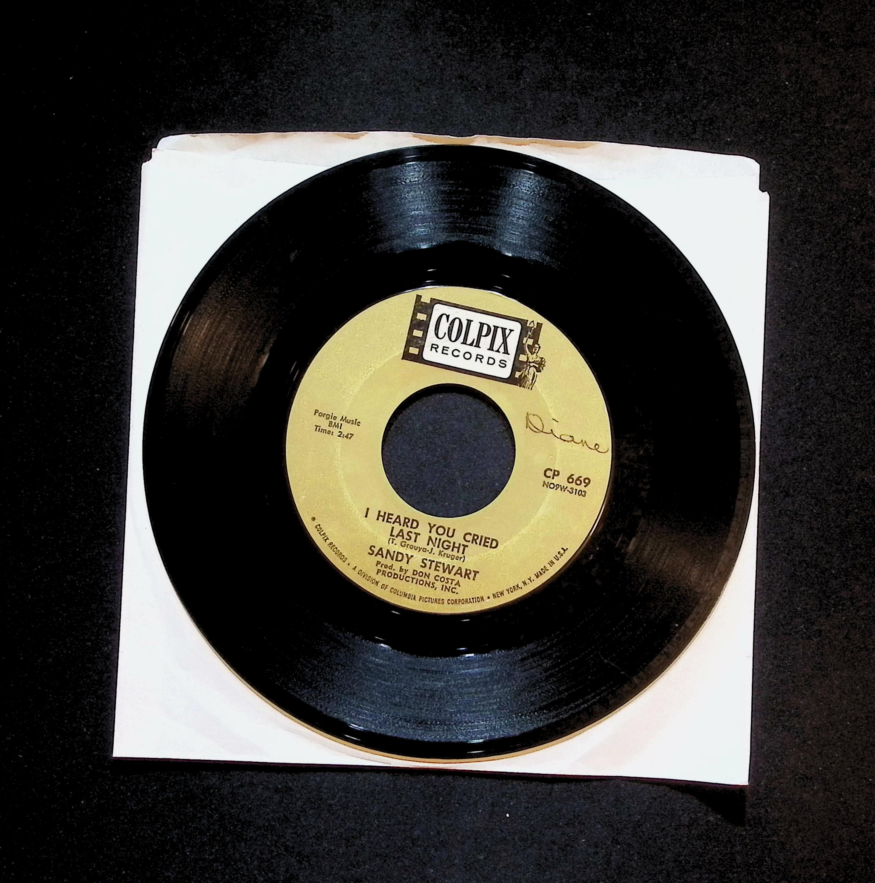 Sandy Stewart (2) My Coloring Book 7'' Single 1962 CP 669 Pop — image 3