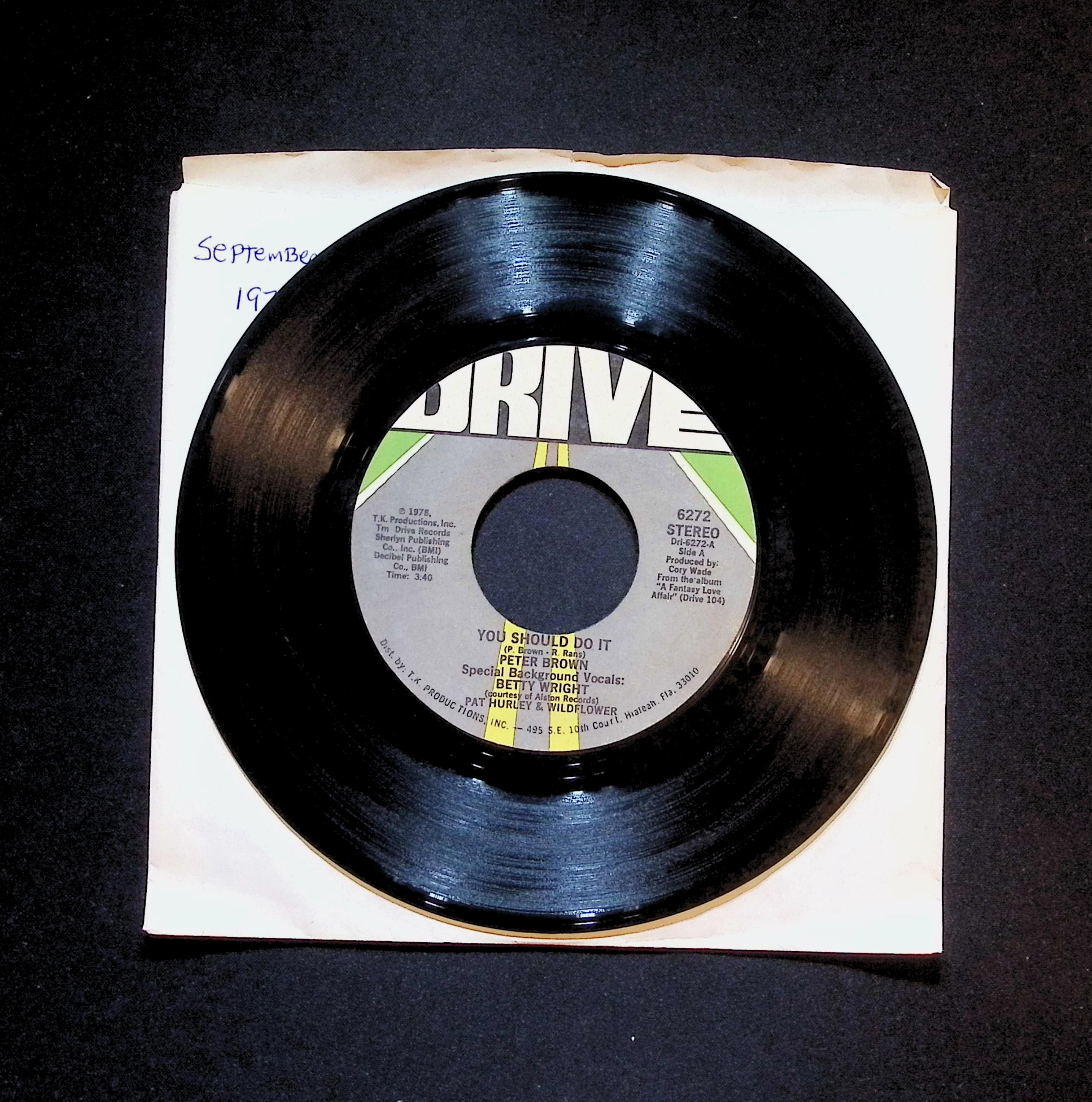 Peter Brown (2) You Should Do It 7'' Single 1978 6272 Electronic — image 3