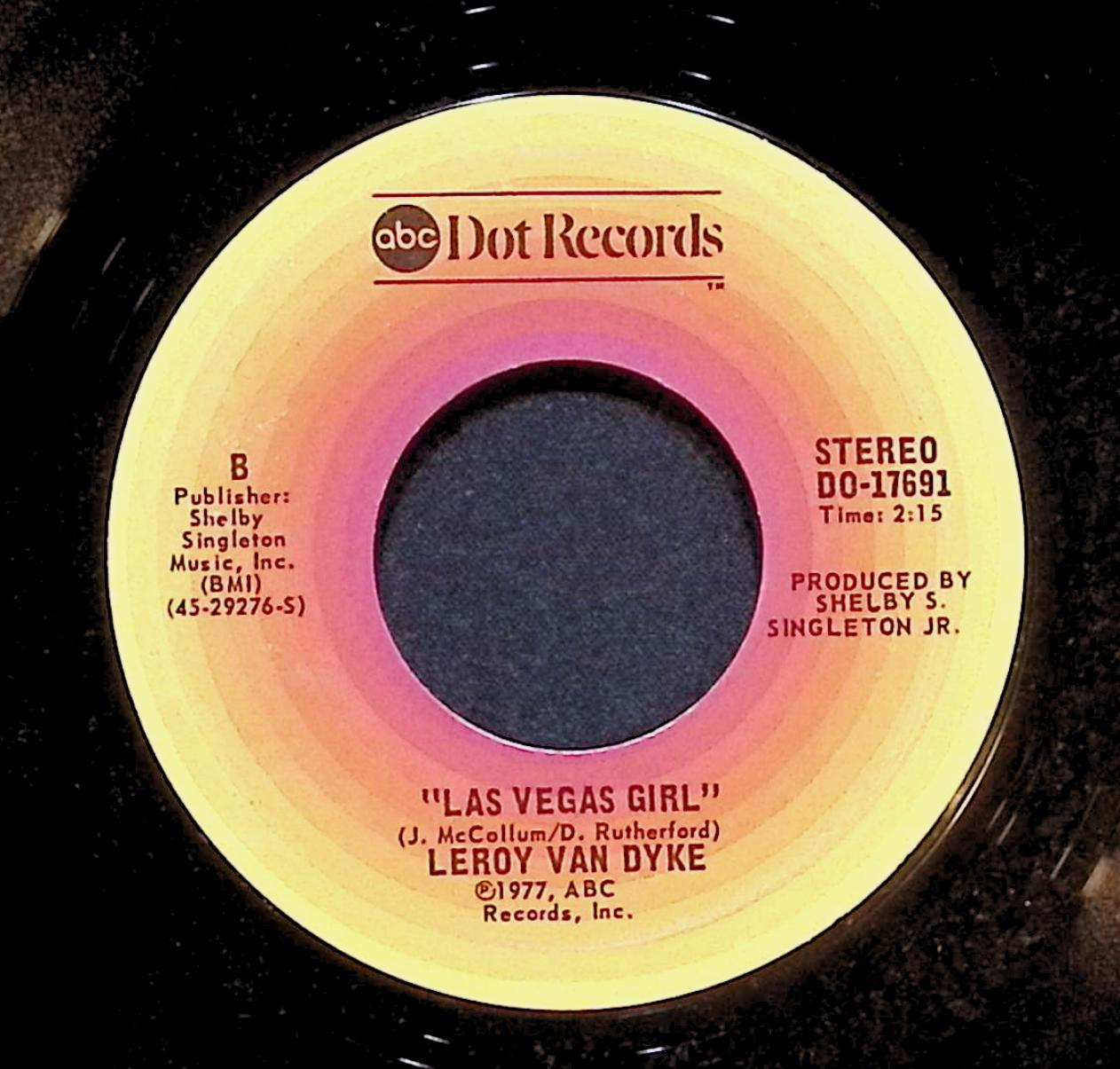 Leroy Van Dyke Texas Tea 7'' Single 1977 DO-17691 Folk