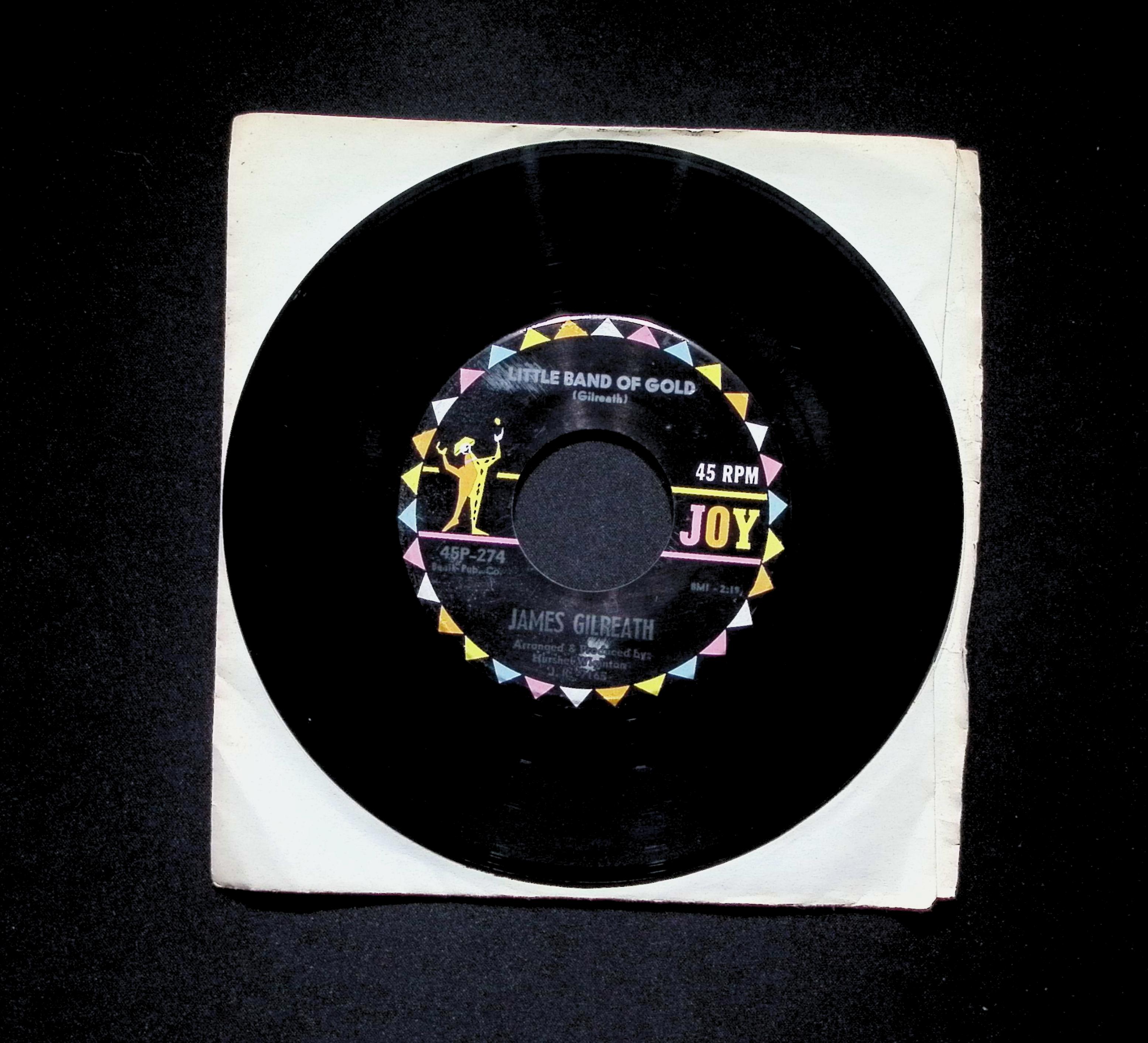 James Gilreath Little Band Of Gold 45P-274 VG 45rpm Vinyl Record — image 2