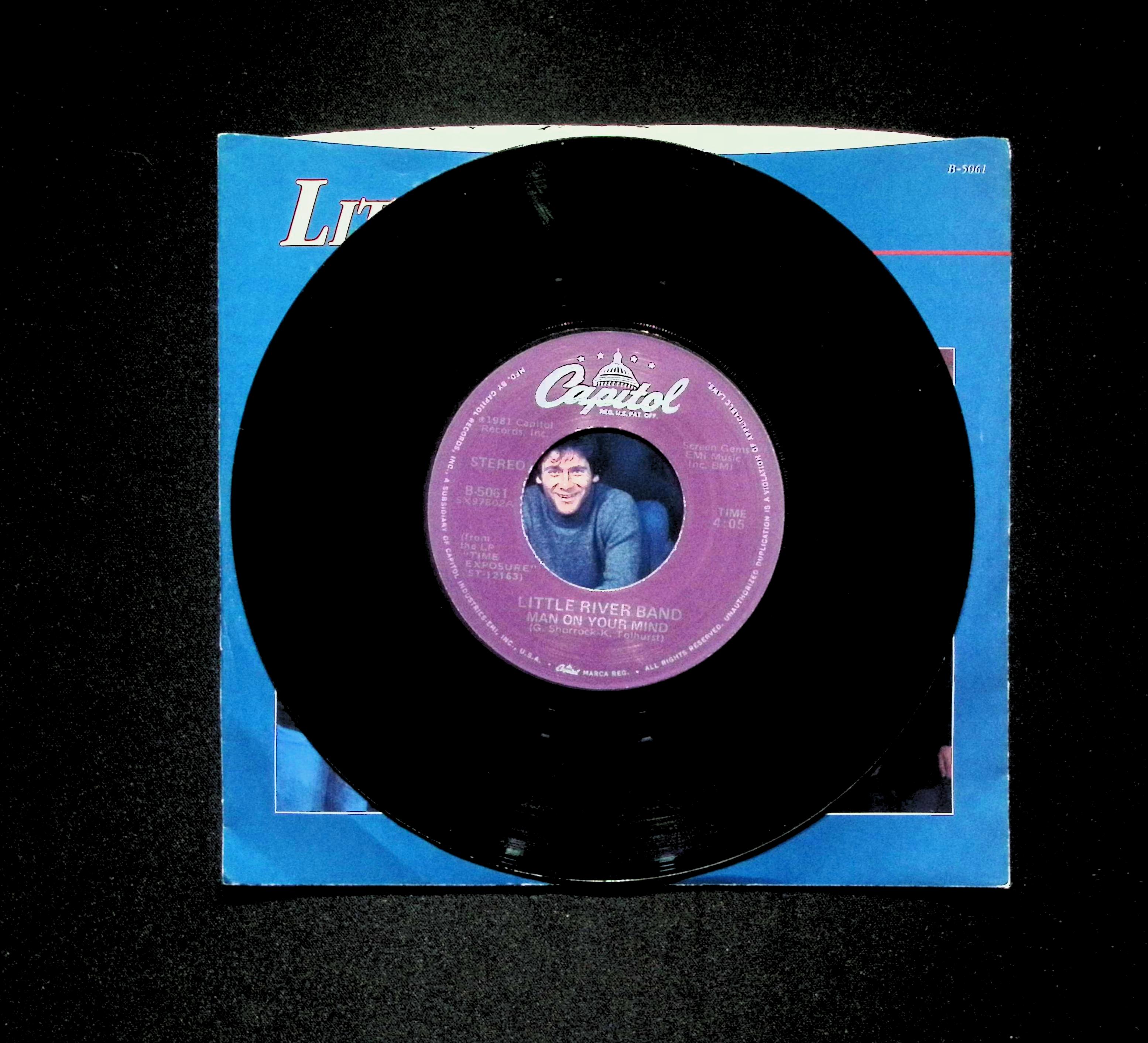 Little River Band Man On Your Mind B-5061 VG 45rpm Vinyl Record — image 2