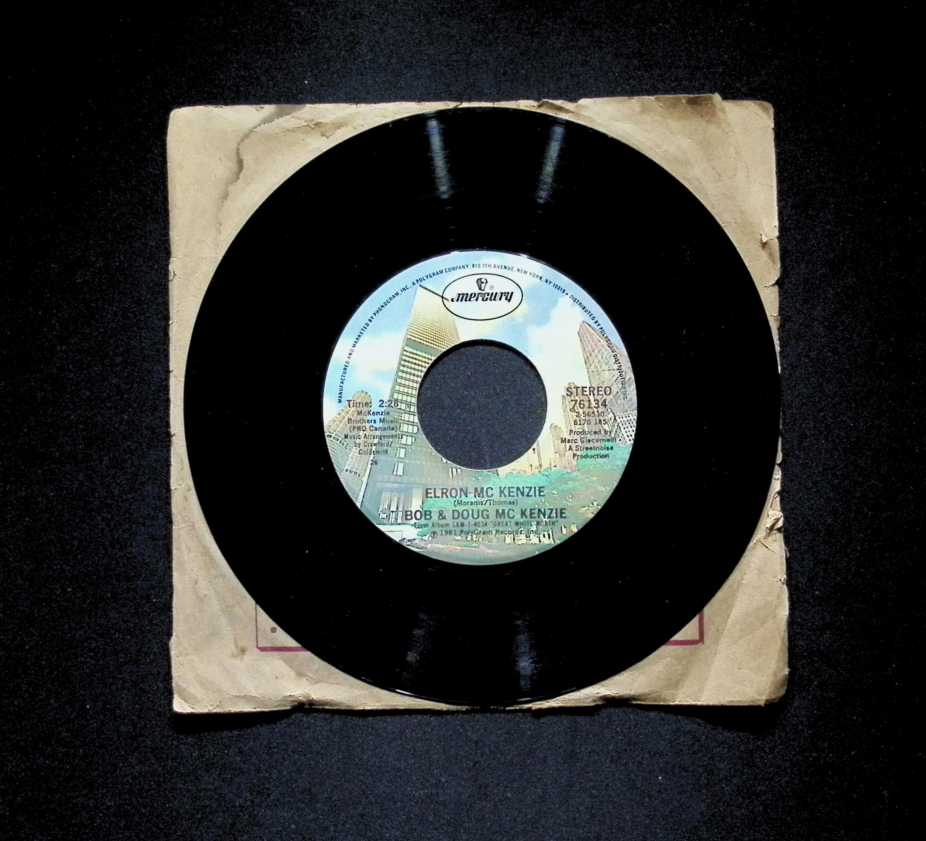 Bob & Doug McKenzie Take Off 76134 DJ VG 45rpm Vinyl Record — image 2