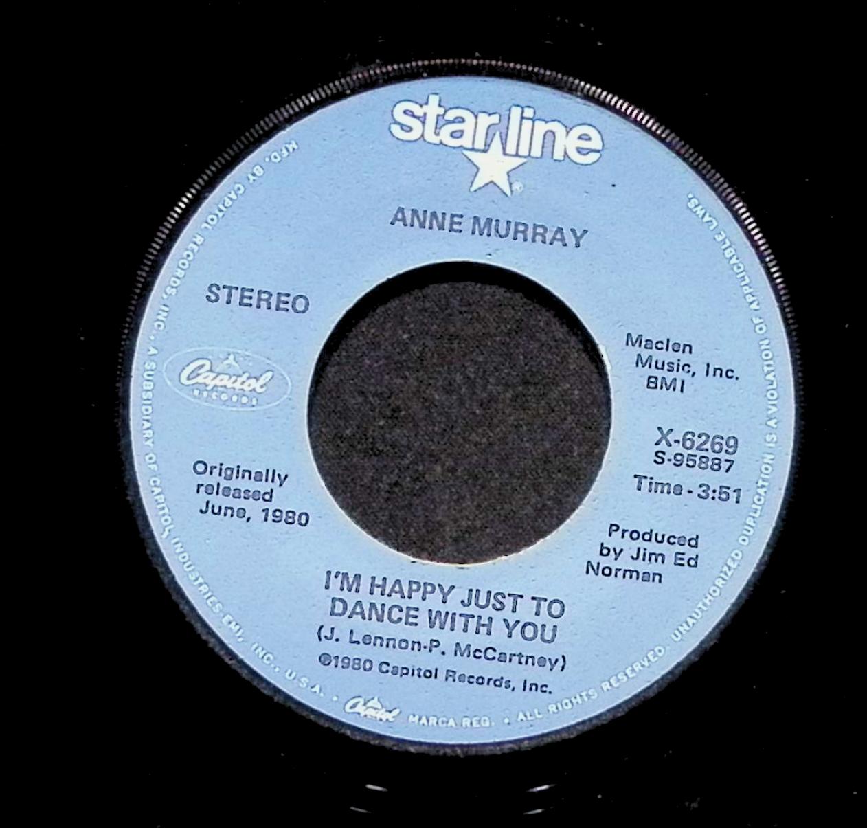 Anne Murray Could I Have This Dance X-6269 VG 45rpm Vinyl Record — image 3
