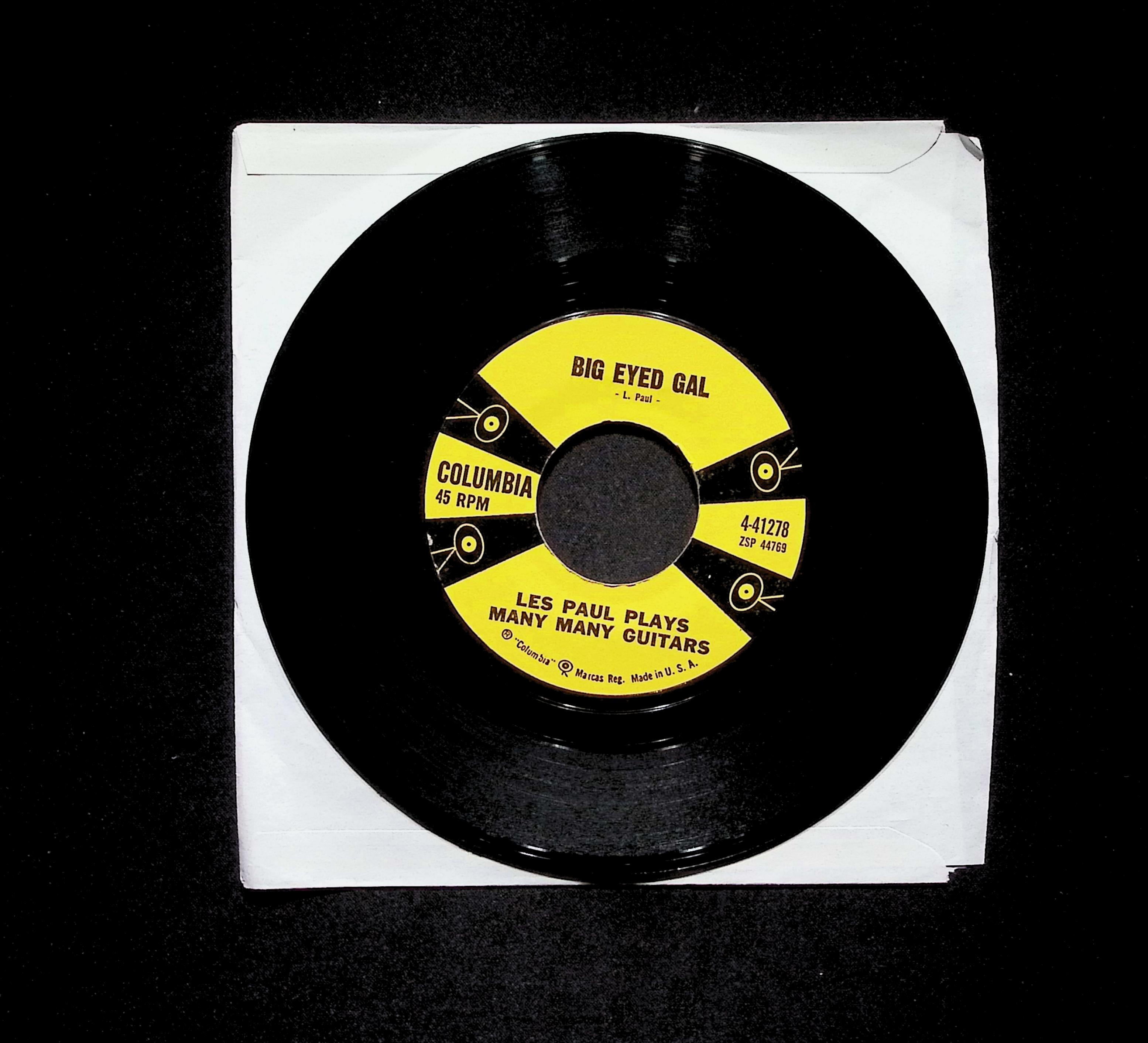 Les Paul & Mary Ford Jealous Heart Big Eyed Gal 4-41278 VG 45rpm Vinyl Record — image 4