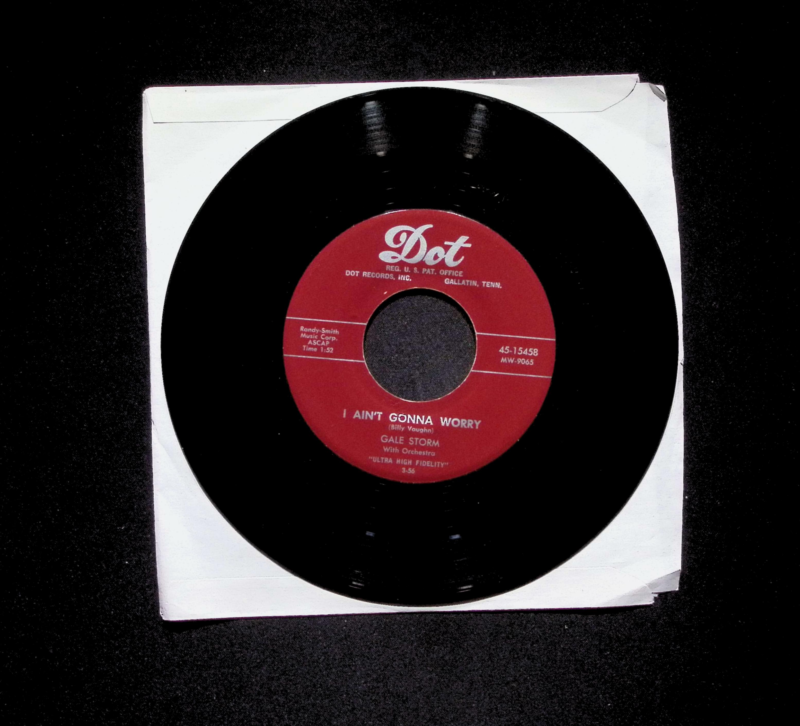 Gale Storm Ivory Tower 45-15458 VG 45rpm Vinyl Record — image 4