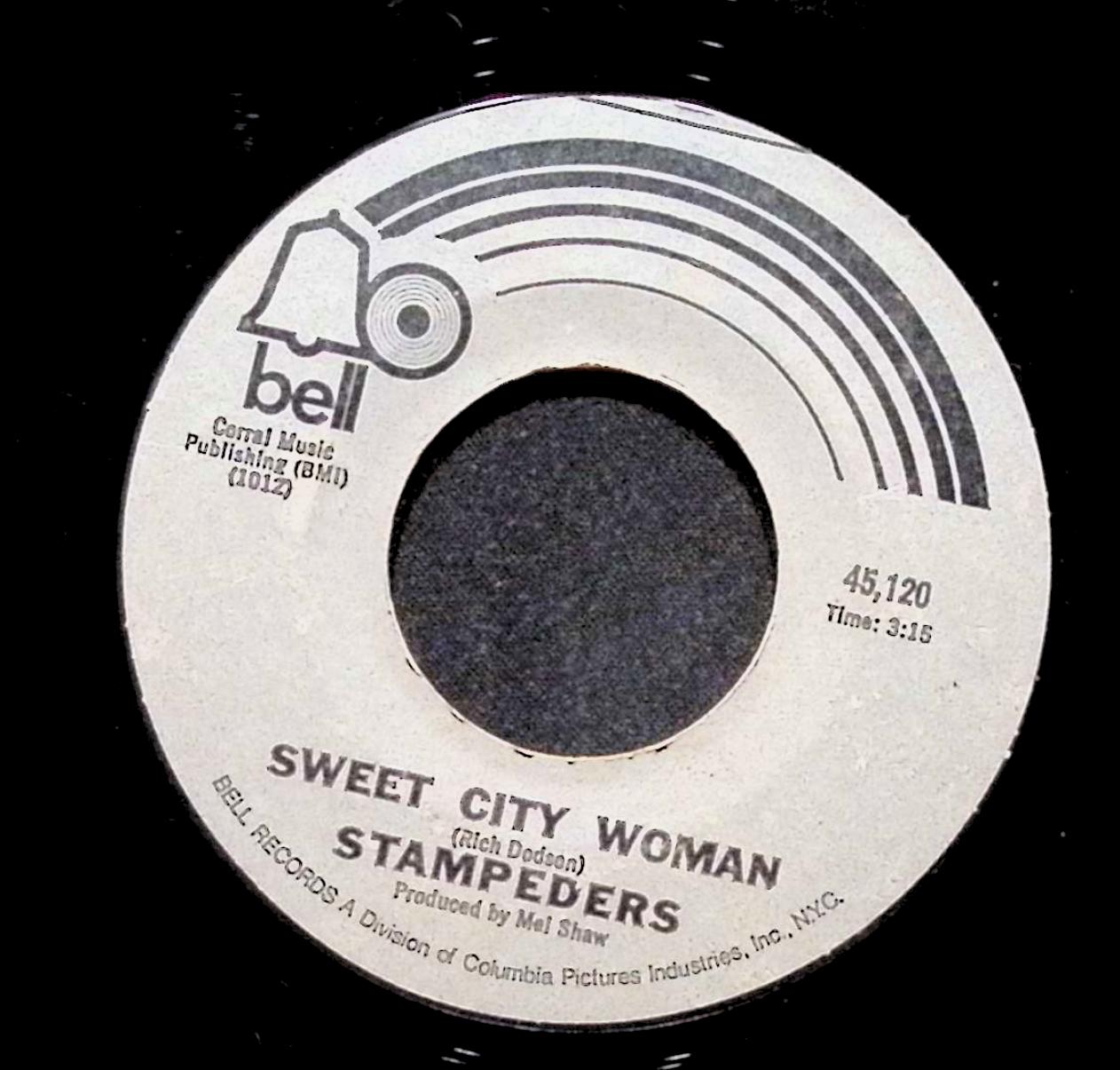 The Stampeders Sweet City Woman 45,120 VG 45rpm Vinyl Record