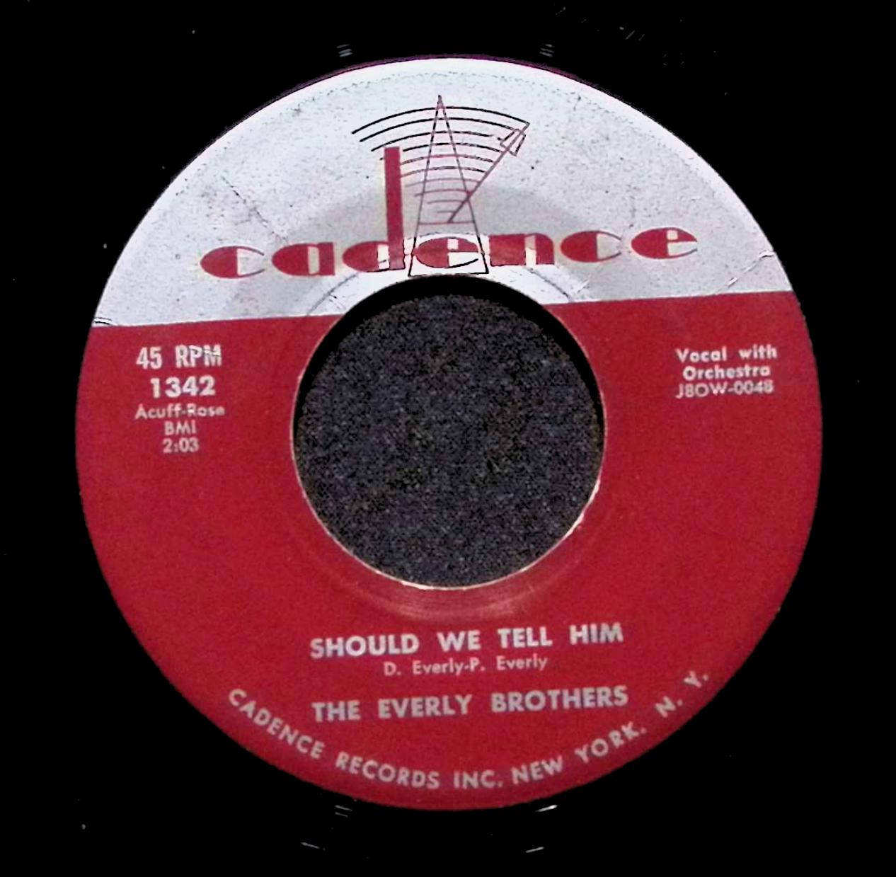 Everly Brothers This Little Girl Of Mine 1342 VG 45rpm Vinyl Record — image 2