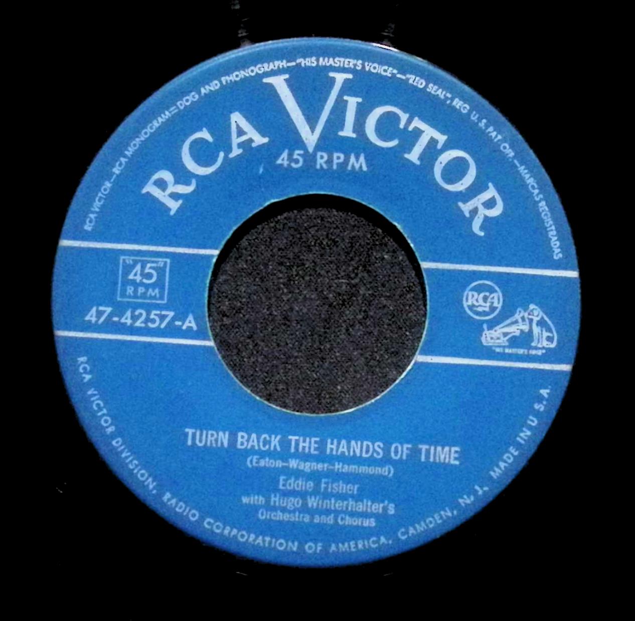 Eddie Fisher Turn Back The Hands Of Time I Can't Go On Witho... 47-4257 VG 45rpm — image 2