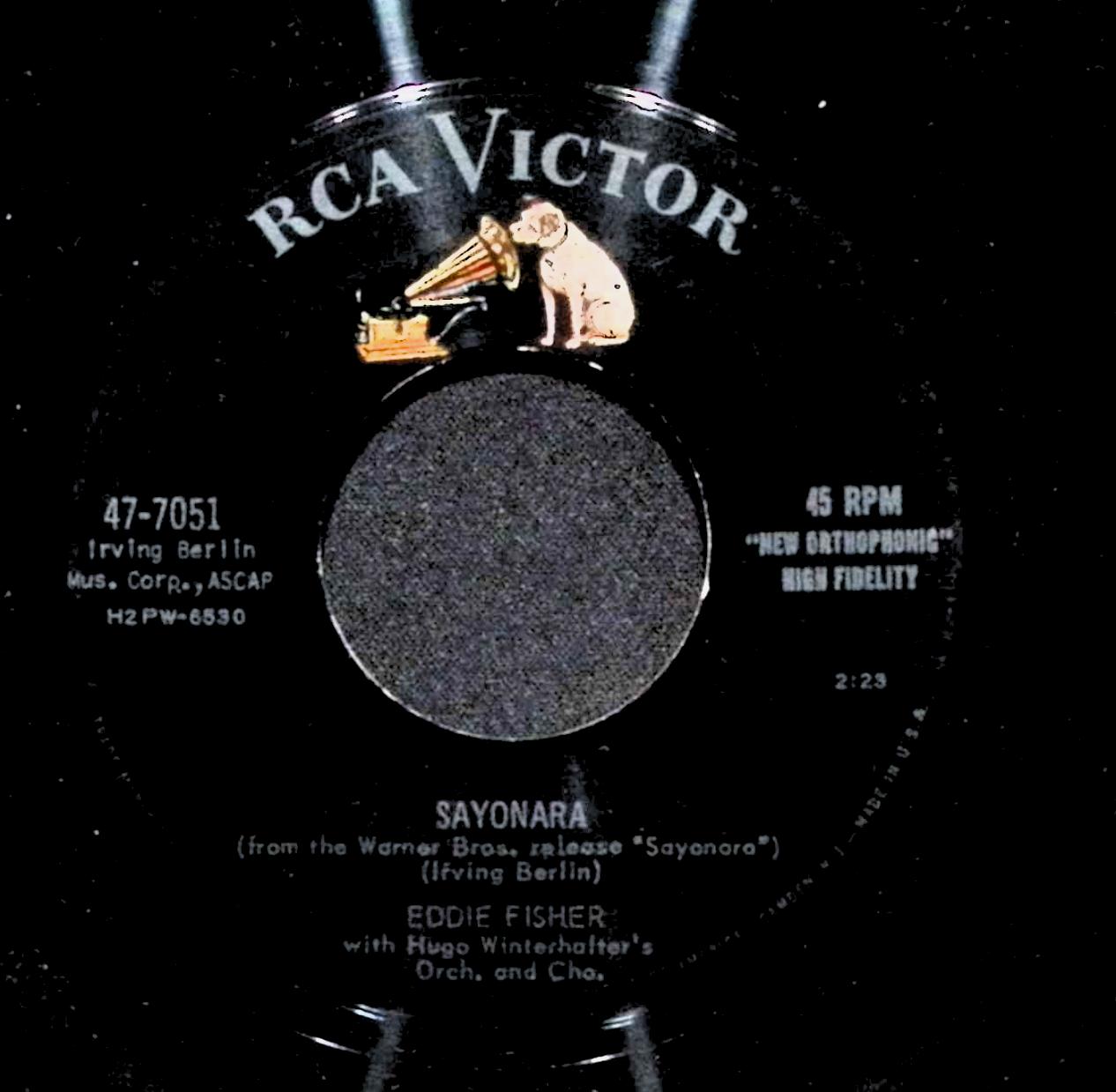 Eddie Fisher Sayonara That's The Way It Goes 47-7051 VG 45rpm Vinyl Record — image 4