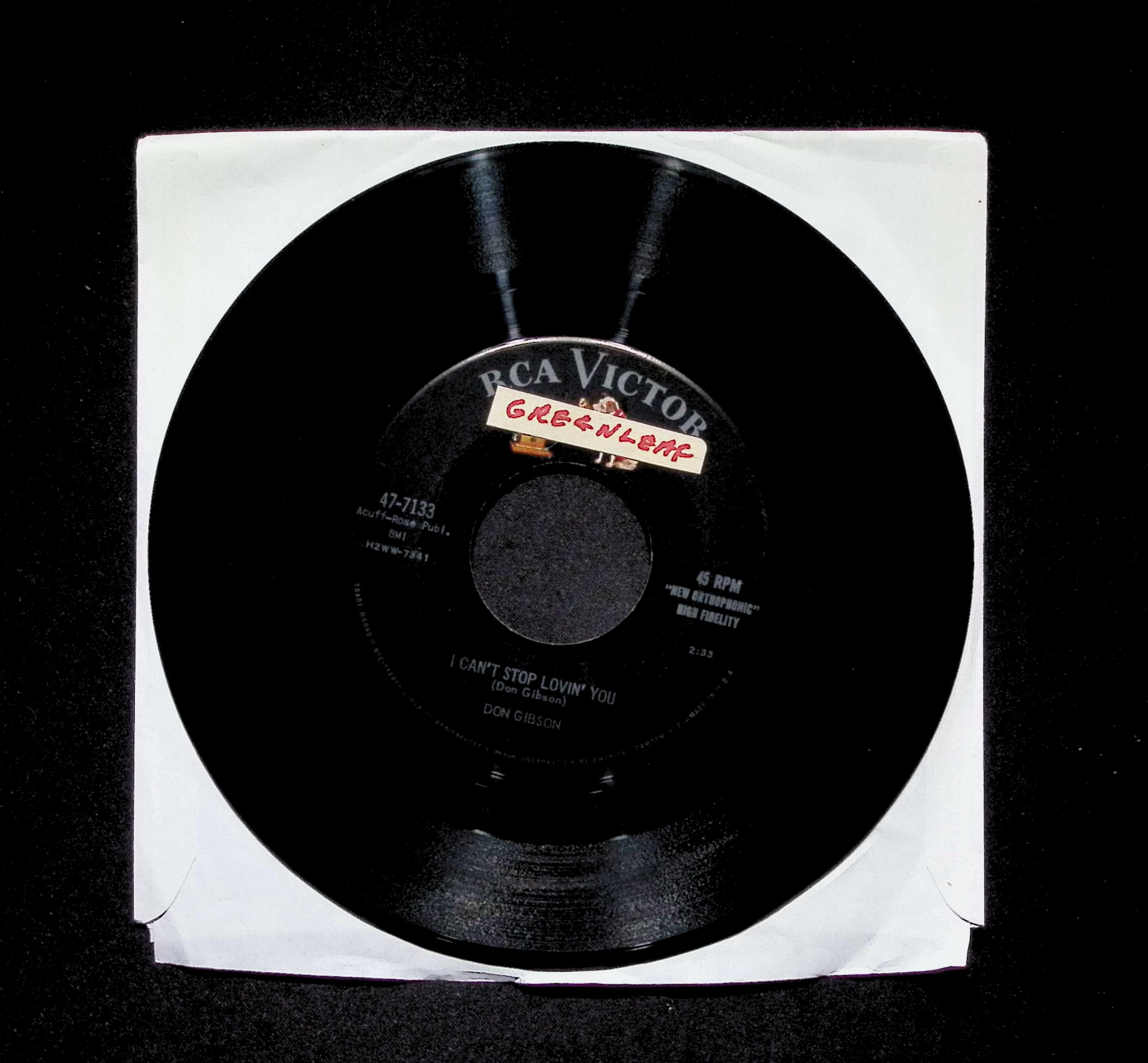 Don Gibson Oh Lonesome Me 47-7133 VG 45rpm Vinyl Record — image 3