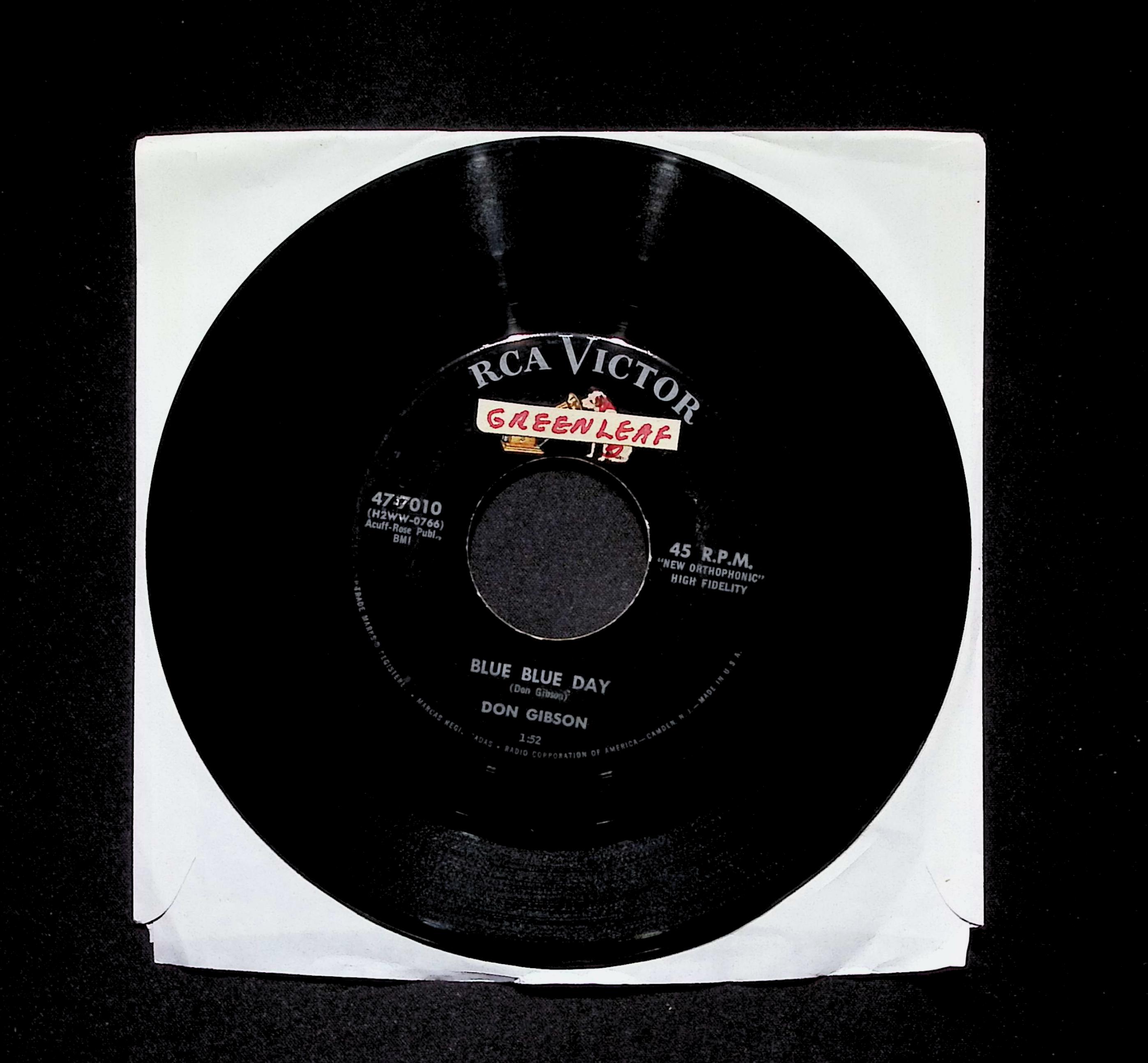 Don Gibson Too Soon To Know 47-7010 VG 45rpm Vinyl Record — image 3