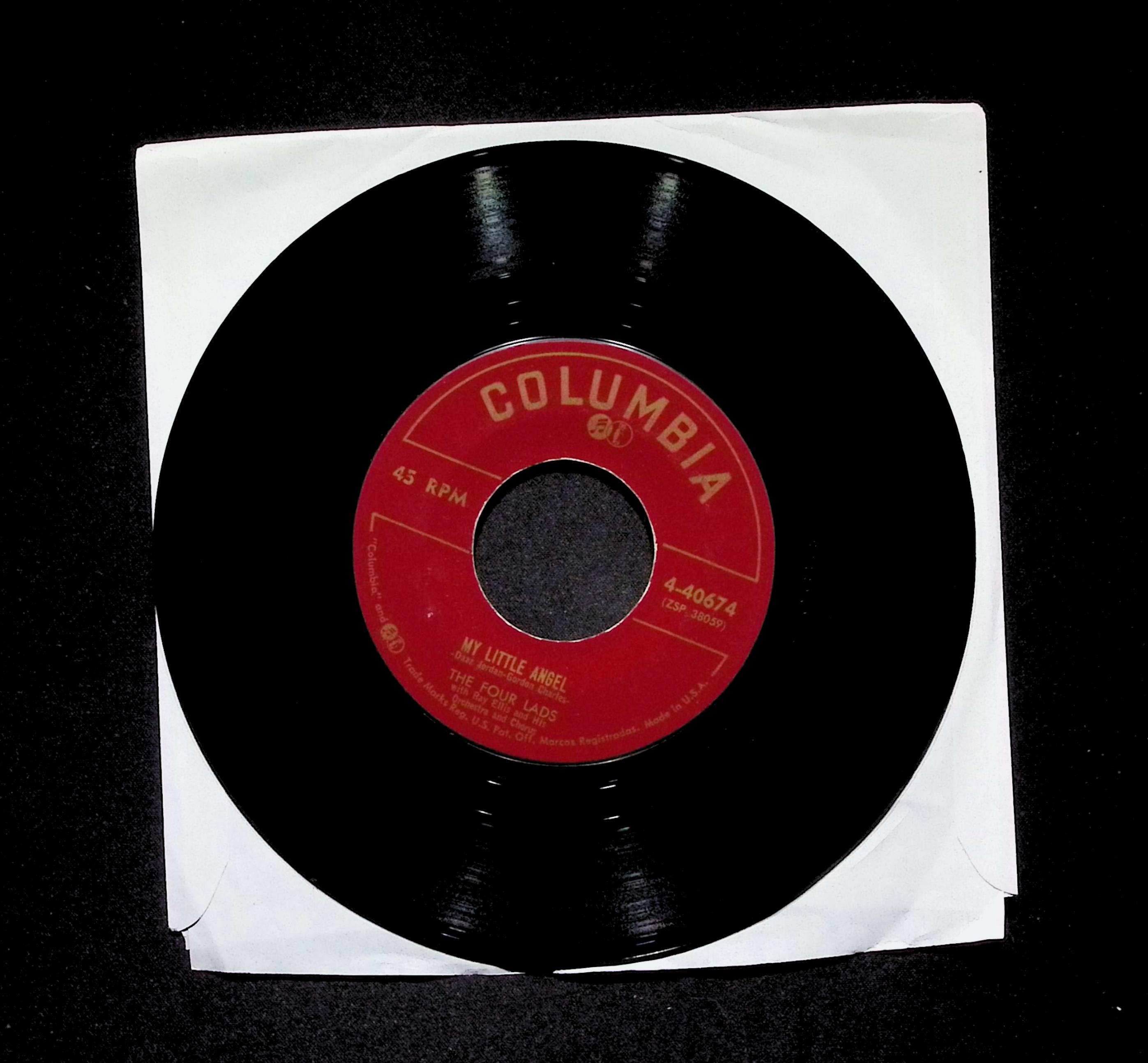 The Four Lads Standing On The Corner 4-40674 VG 45rpm Vinyl Record — image 3