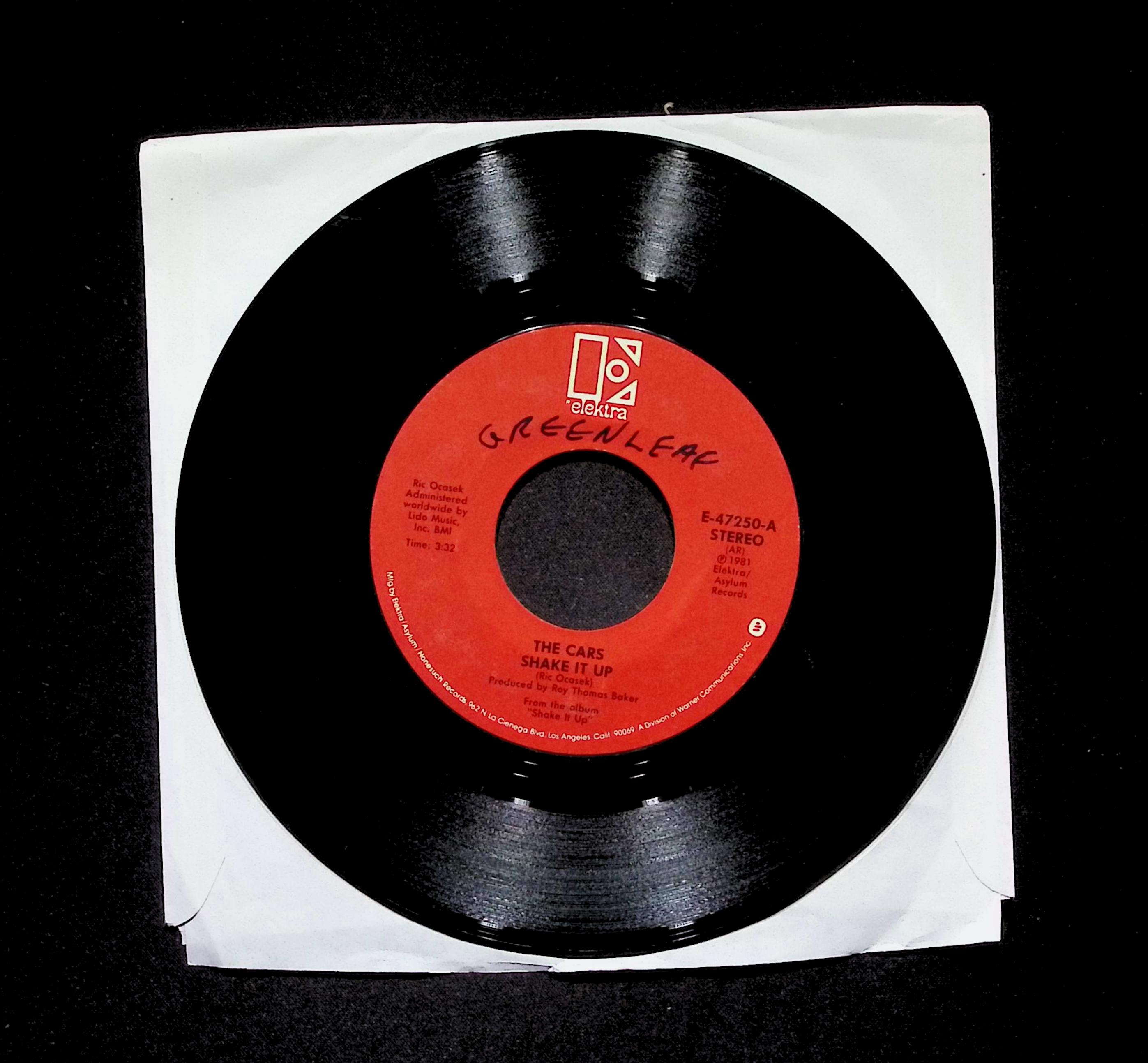 The Cars Shake It Up E-47250 VG 45rpm Vinyl Record