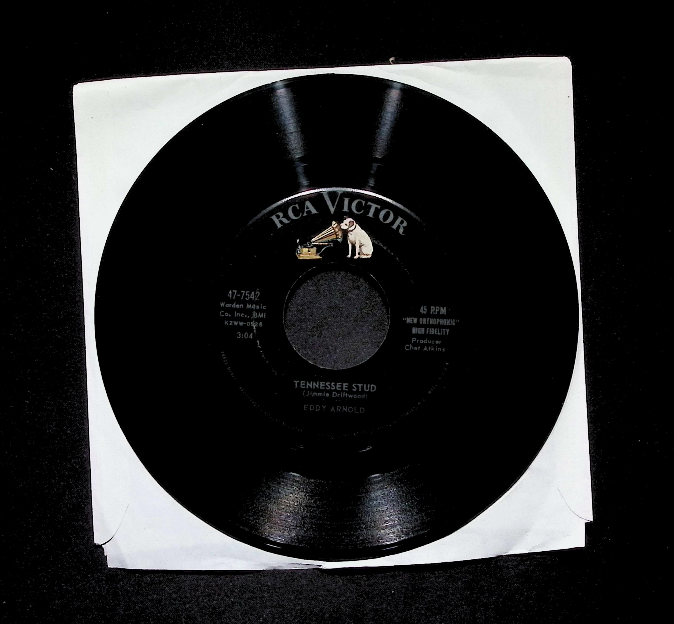 Eddy Arnold Tennessee Stud What's The Good (Of All This Love) 47-7542 VG 45rpm