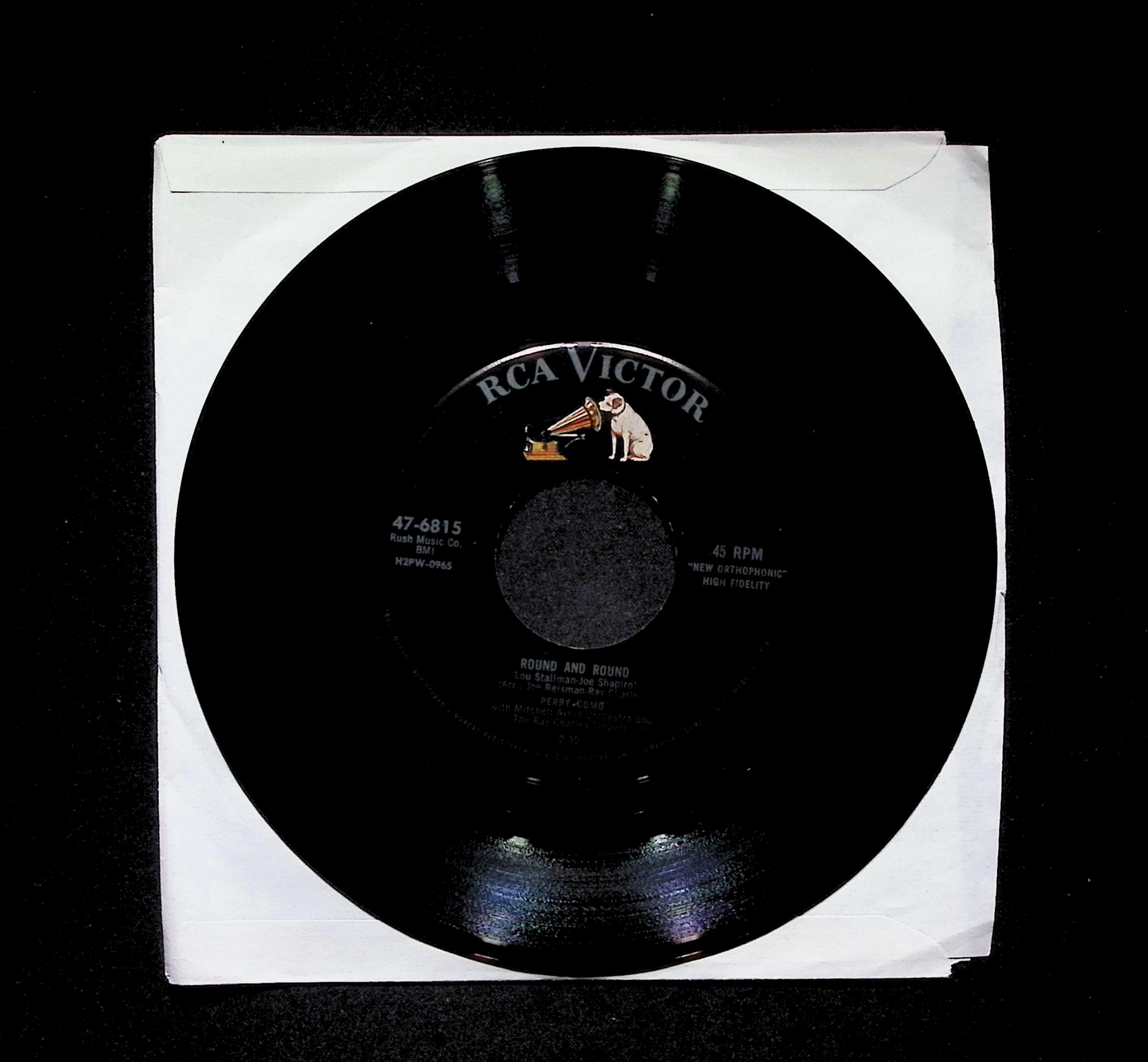 Perry Como Round And Round Mi Casa, Su Casa 47-6815 VG 45rpm Vinyl Record — image 3