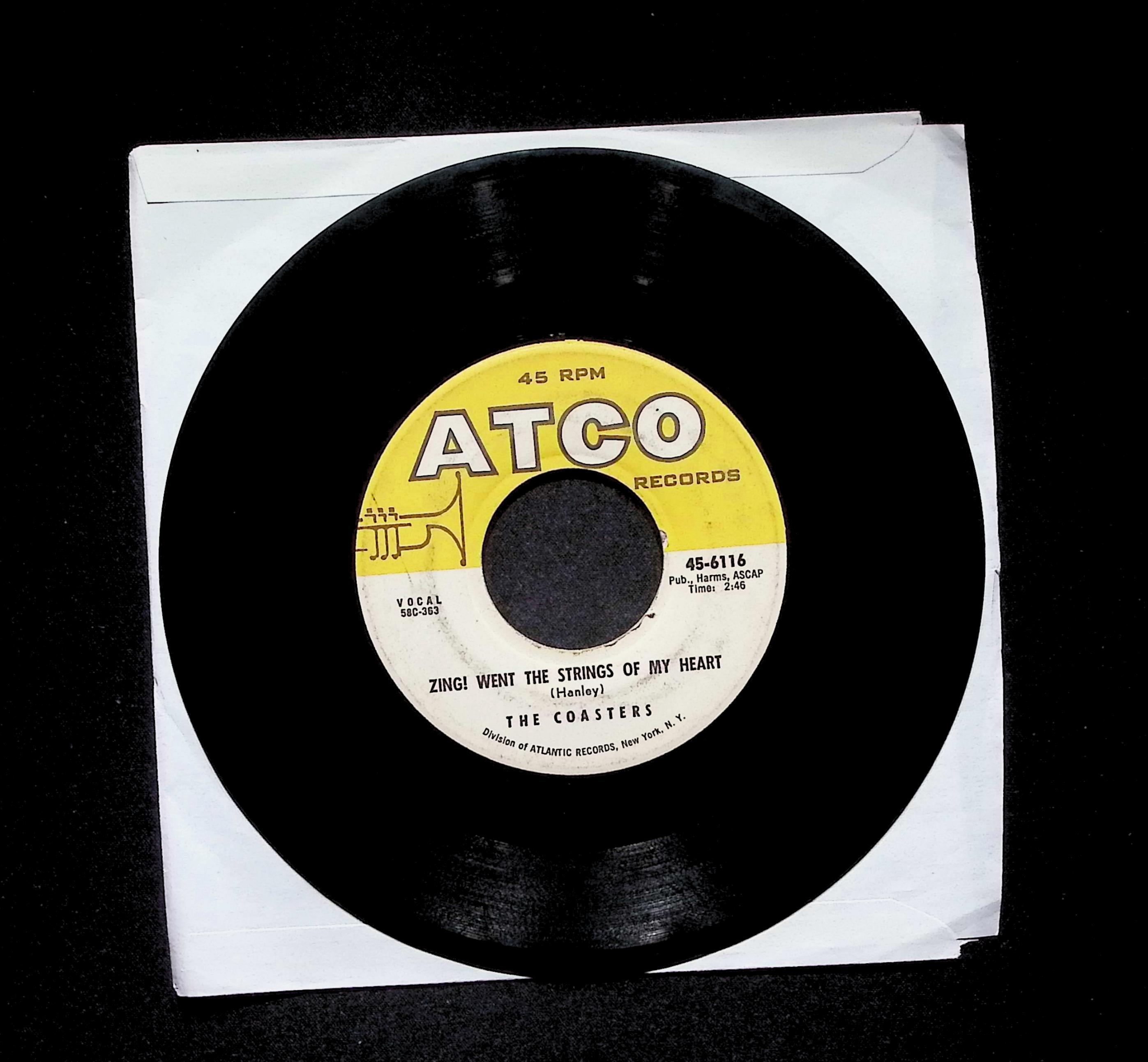 The Coasters Yakety Yak 45-6116 VG 45rpm Vinyl Record — image 3