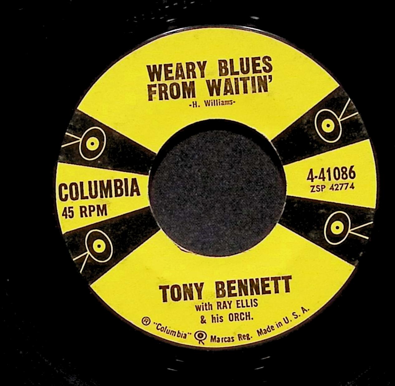 Tony Bennett Love Song From Beauty And The Beast 4-41086 VG 45rpm Vinyl Record — image 2