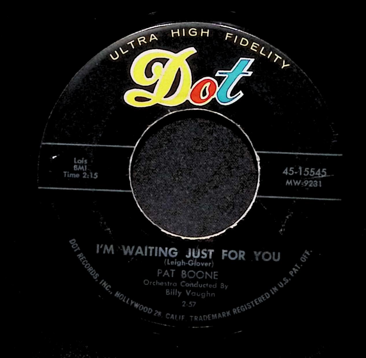 Pat Boone Why Baby Why 45-15545 VG 45rpm Vinyl Record — image 2