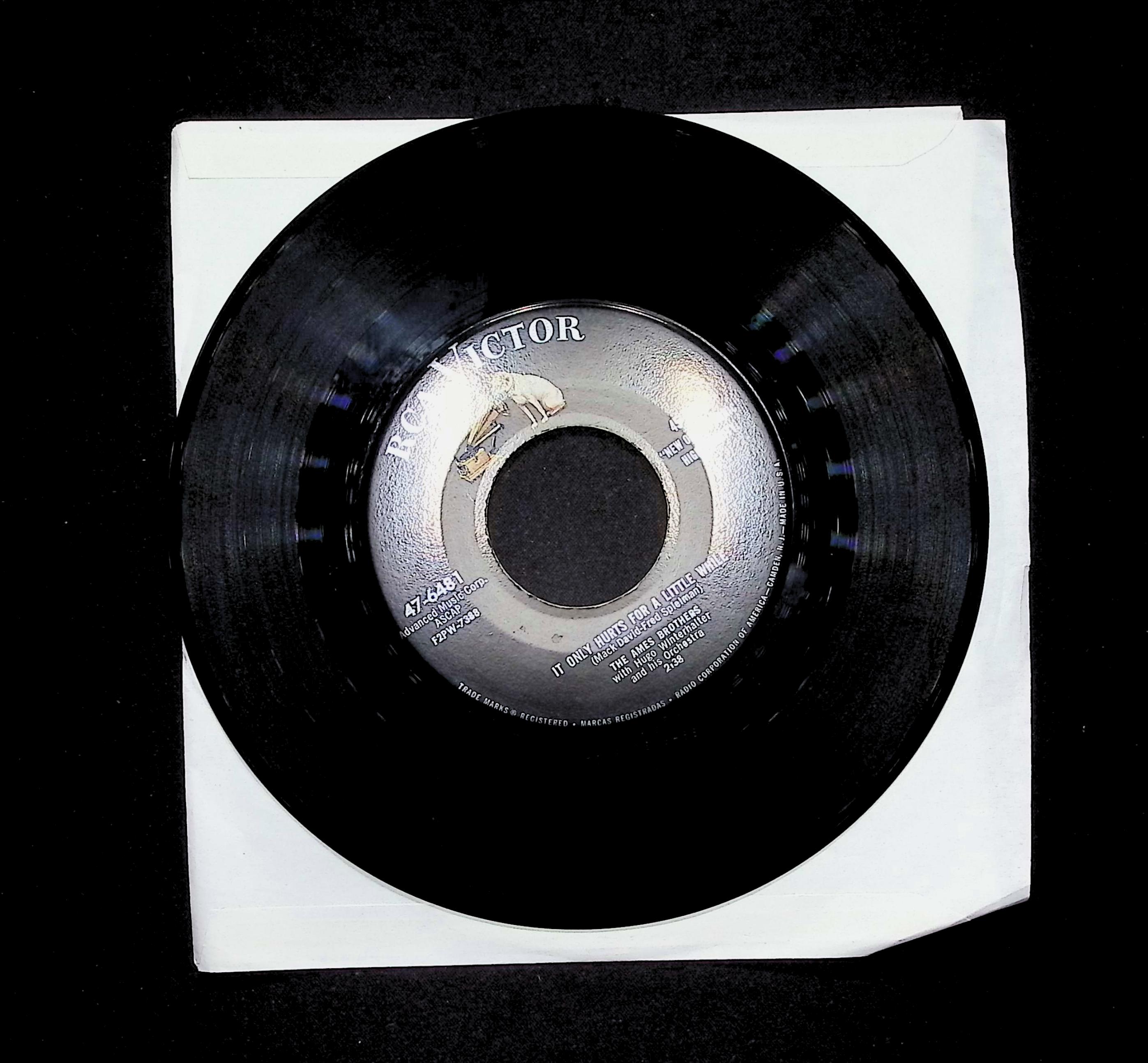 The Ames Brothers It Only Hurts For A Little While If You Wa... 47-6481 VG 45rpm — image 3