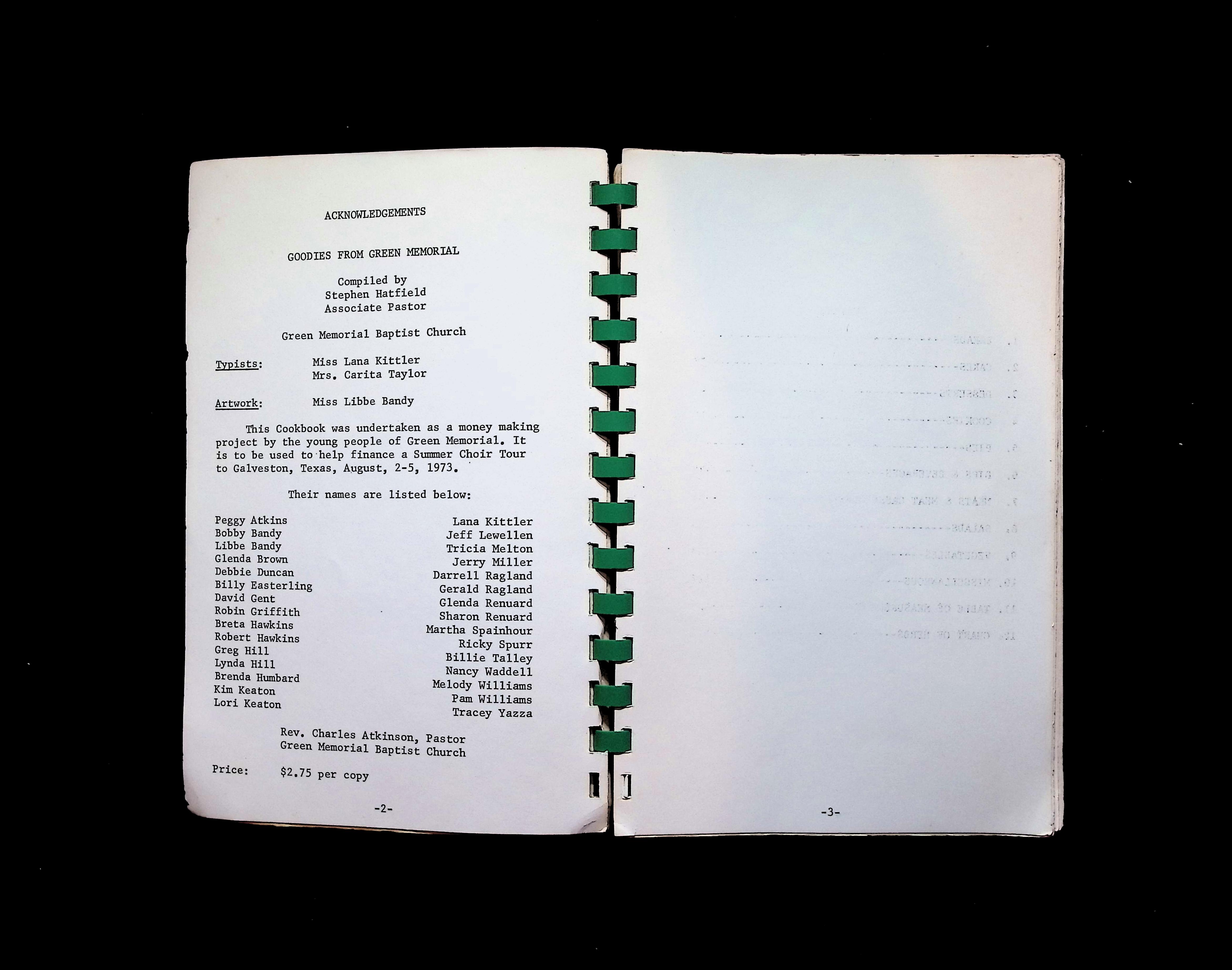 Goodies from Green Memorial: Selected Recipes from Green's Women — image 2