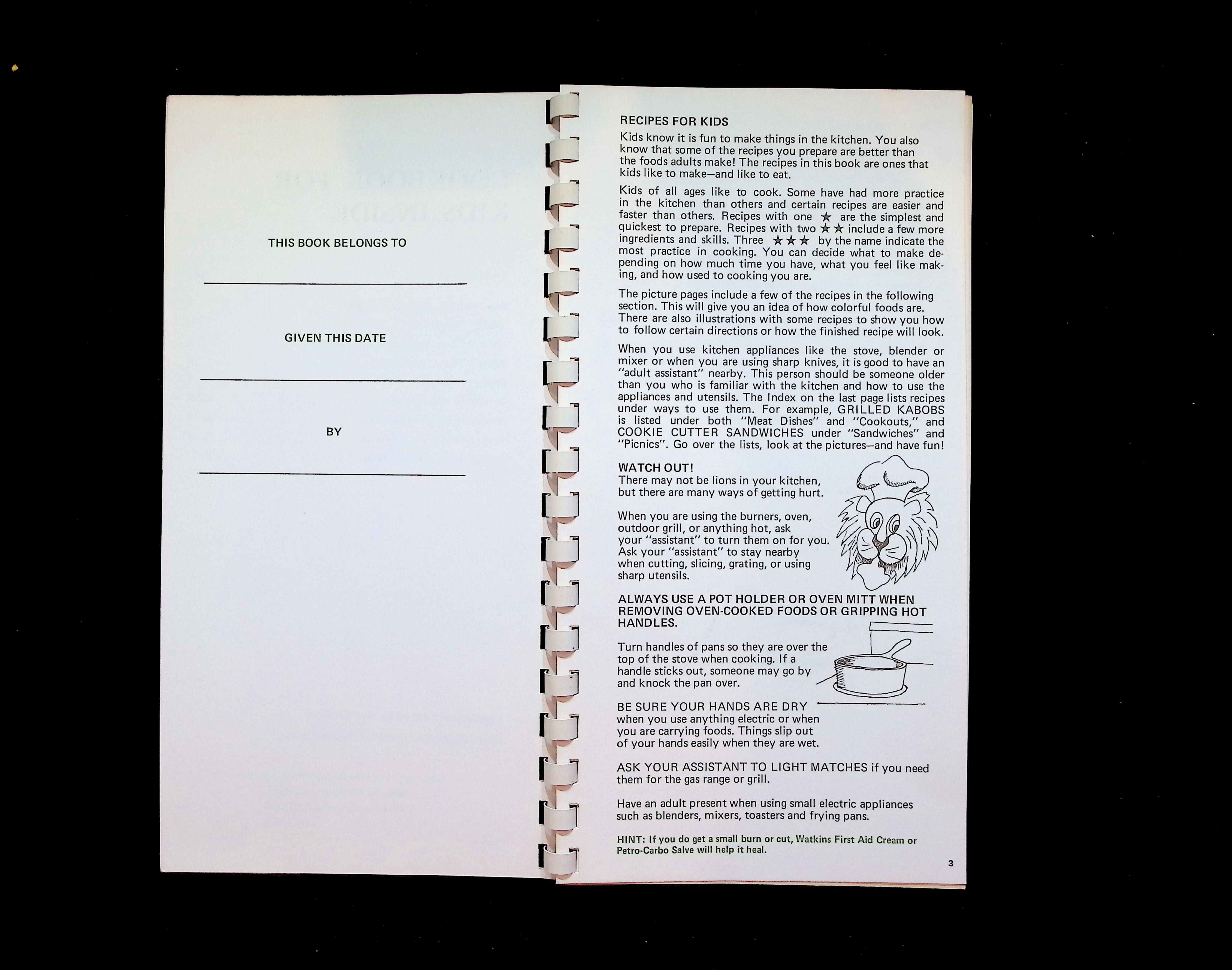 Watkins Cook Book For Kids Inside — image 3