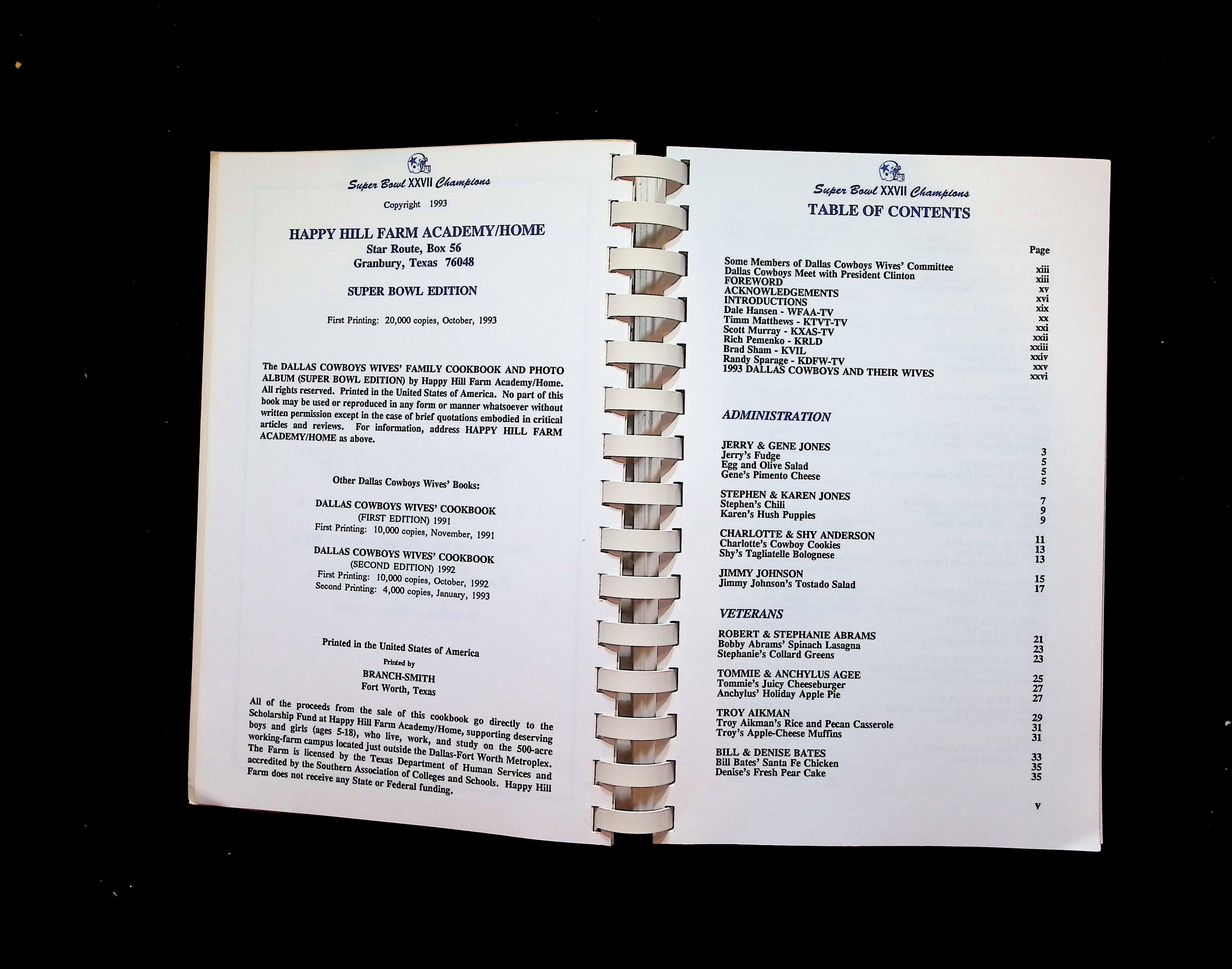 Dallas Cowboys Wives' Family Cookbook and Photo Album (Super Bowl Edition) — image 3