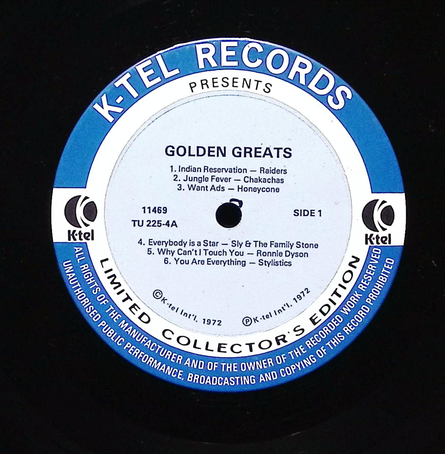 Various Artists Golden Greats 1972 K-Tel TU 225-4 Soul Funk Pop LP — image 3