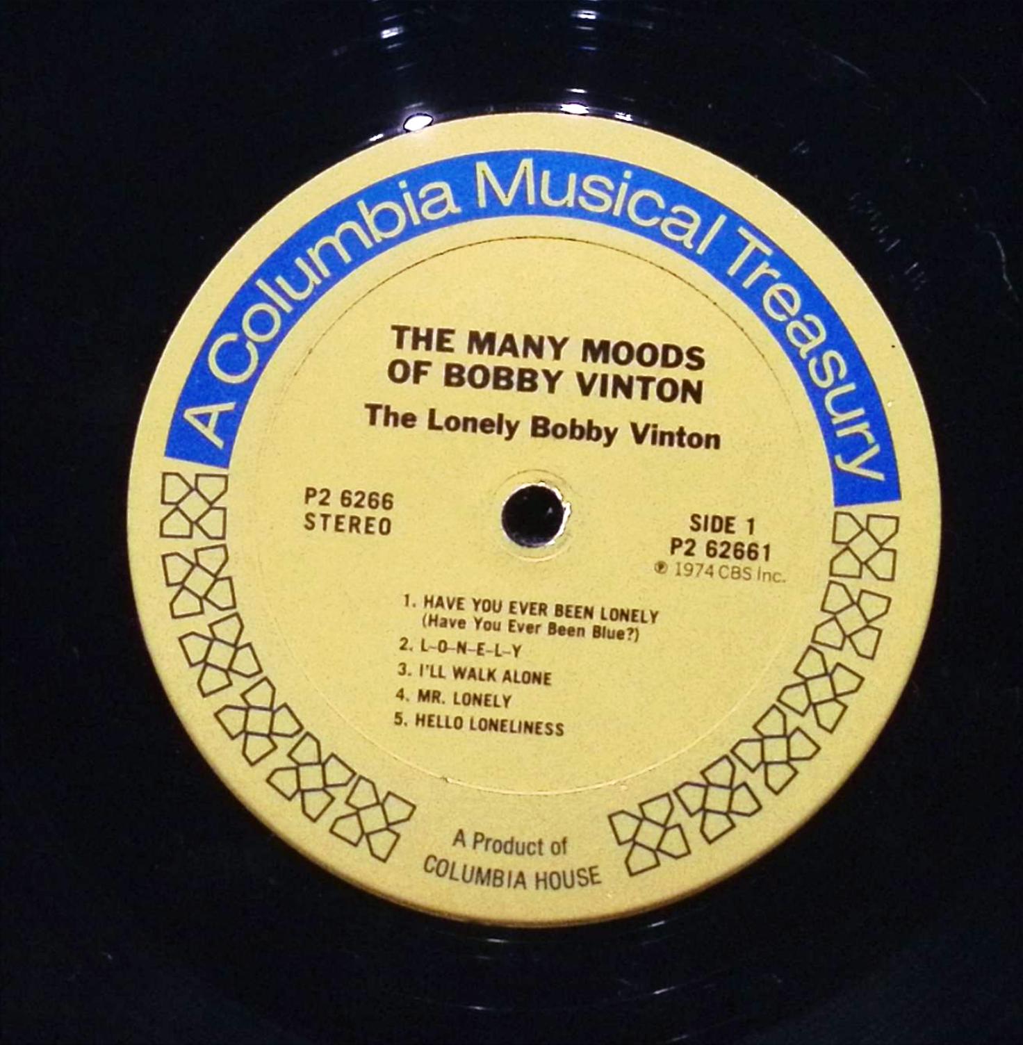 Bobby Vinton The Many Moods of Bobby Vinton 12" LP 1974 P2 6266 Jazz — image 3