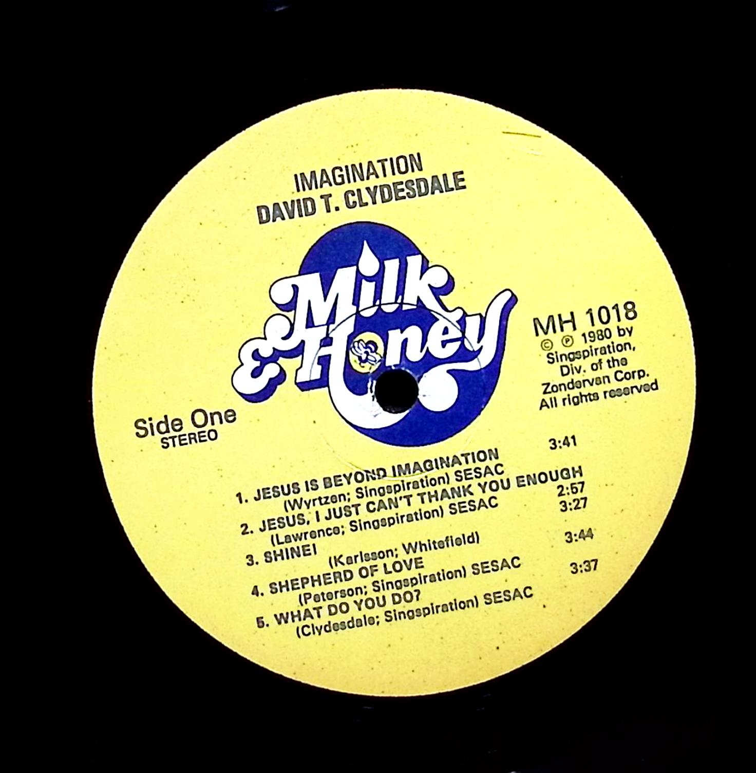 David T. Clydesdale Imagination 12" LP 1980 MH1018 Pop — image 3
