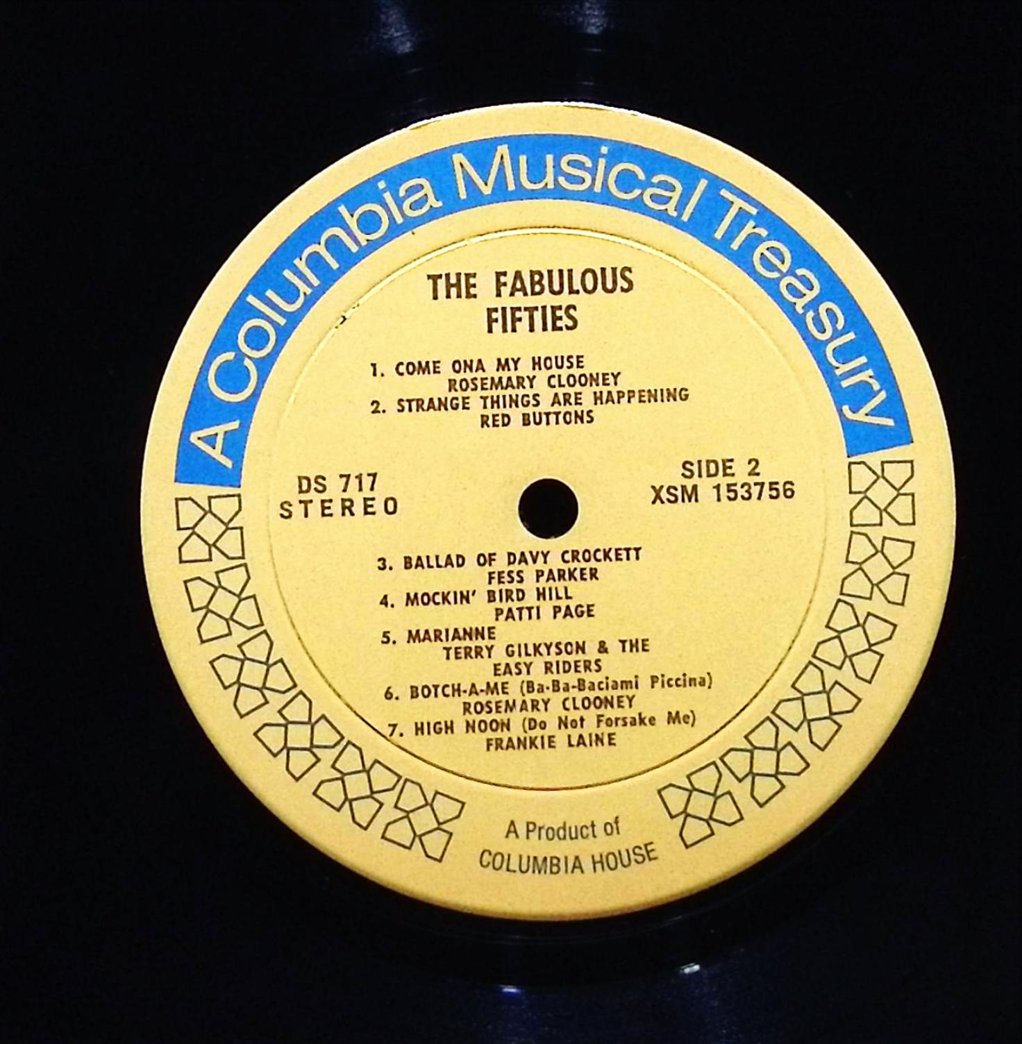 Various Artists The Fabulous Fifties 1970 Columbia House DS 717 Pop Vocal LP — image 3