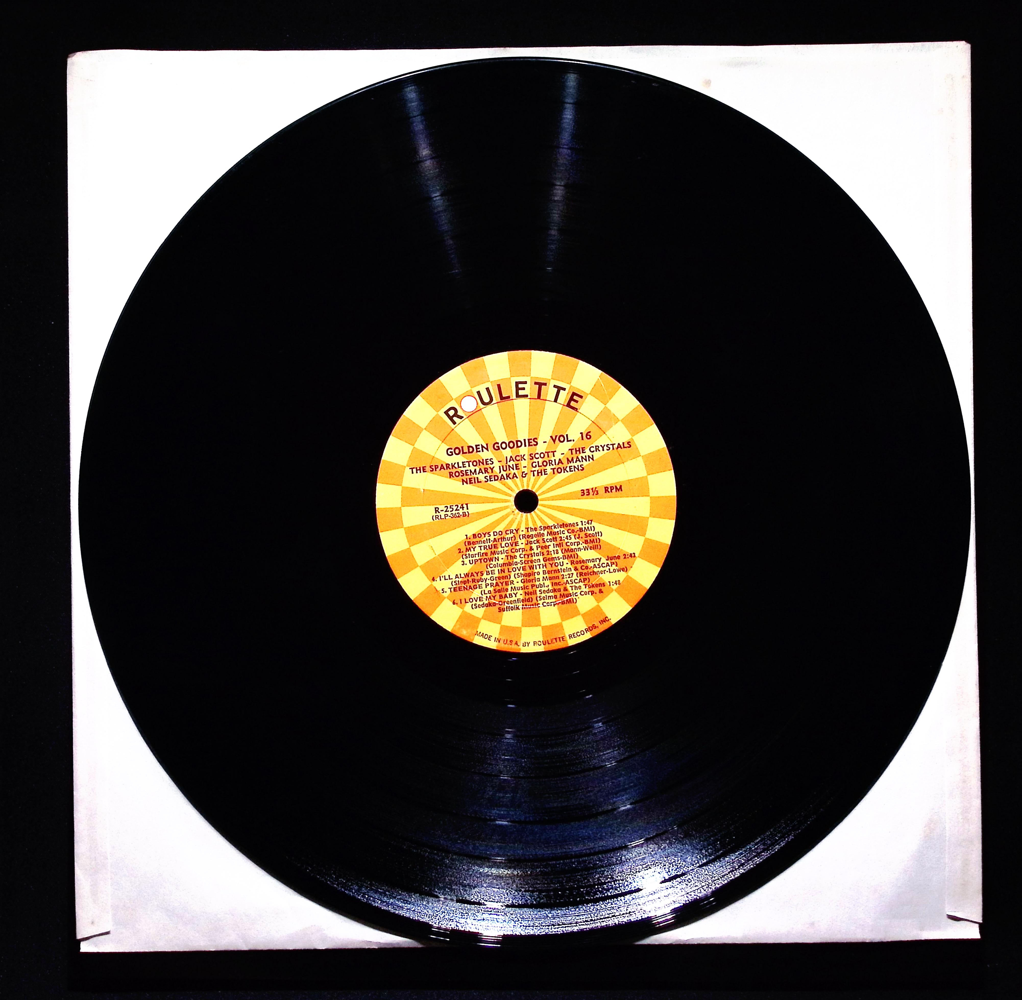 Various Artists Golden Goodies Vol 16 1963 Roulette R-25241 Doo Wop Rock LP — image 4