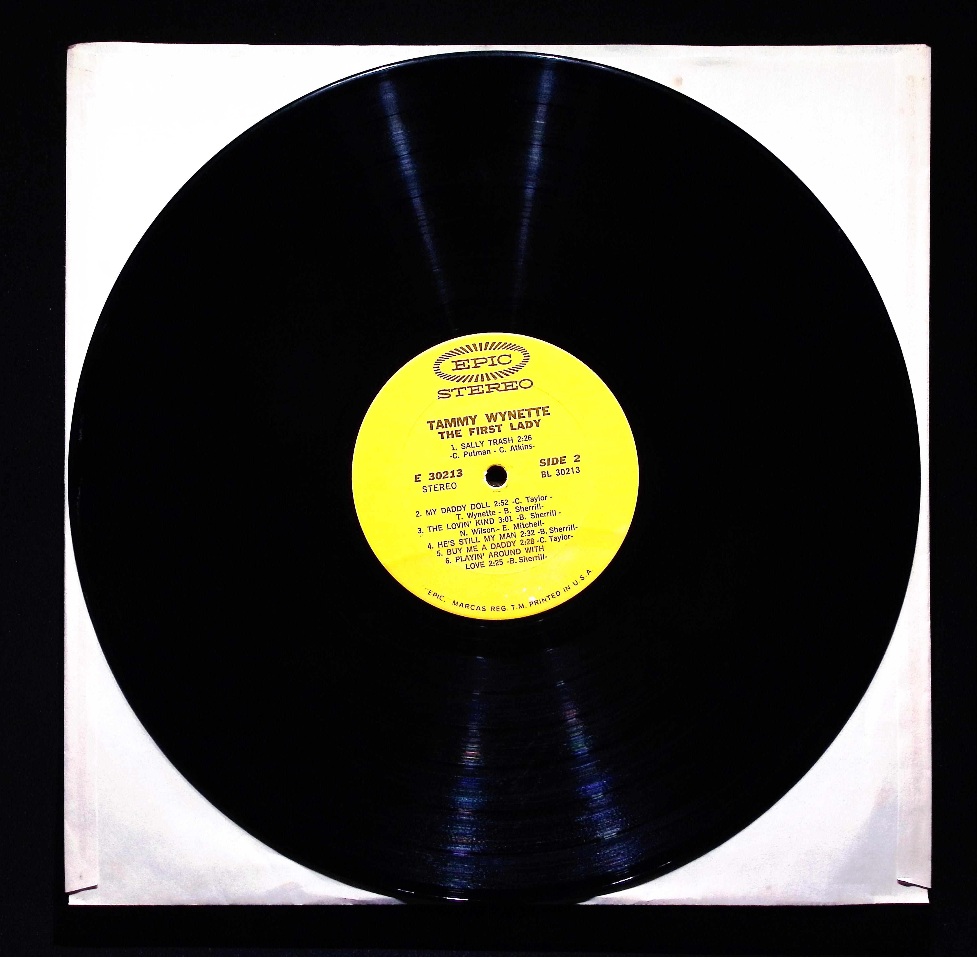 Tammy Wynette The First Lady 12" LP 1970 E 30213 Folk, World, & Country — image 2