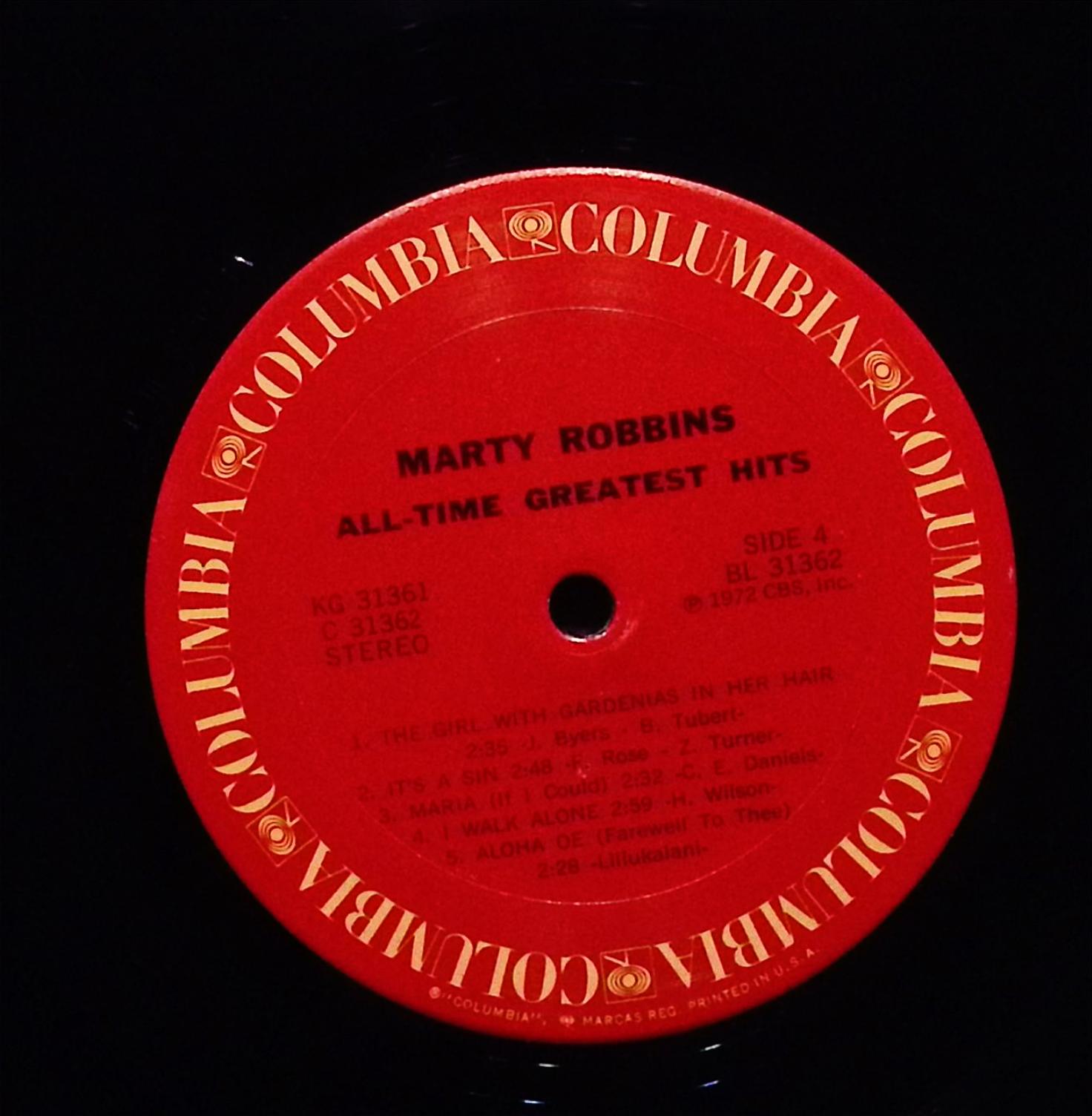 Marty Robbins Marty Robbins' All-Time Greatest Hits 12" LP KG 31361 Pop — image 5