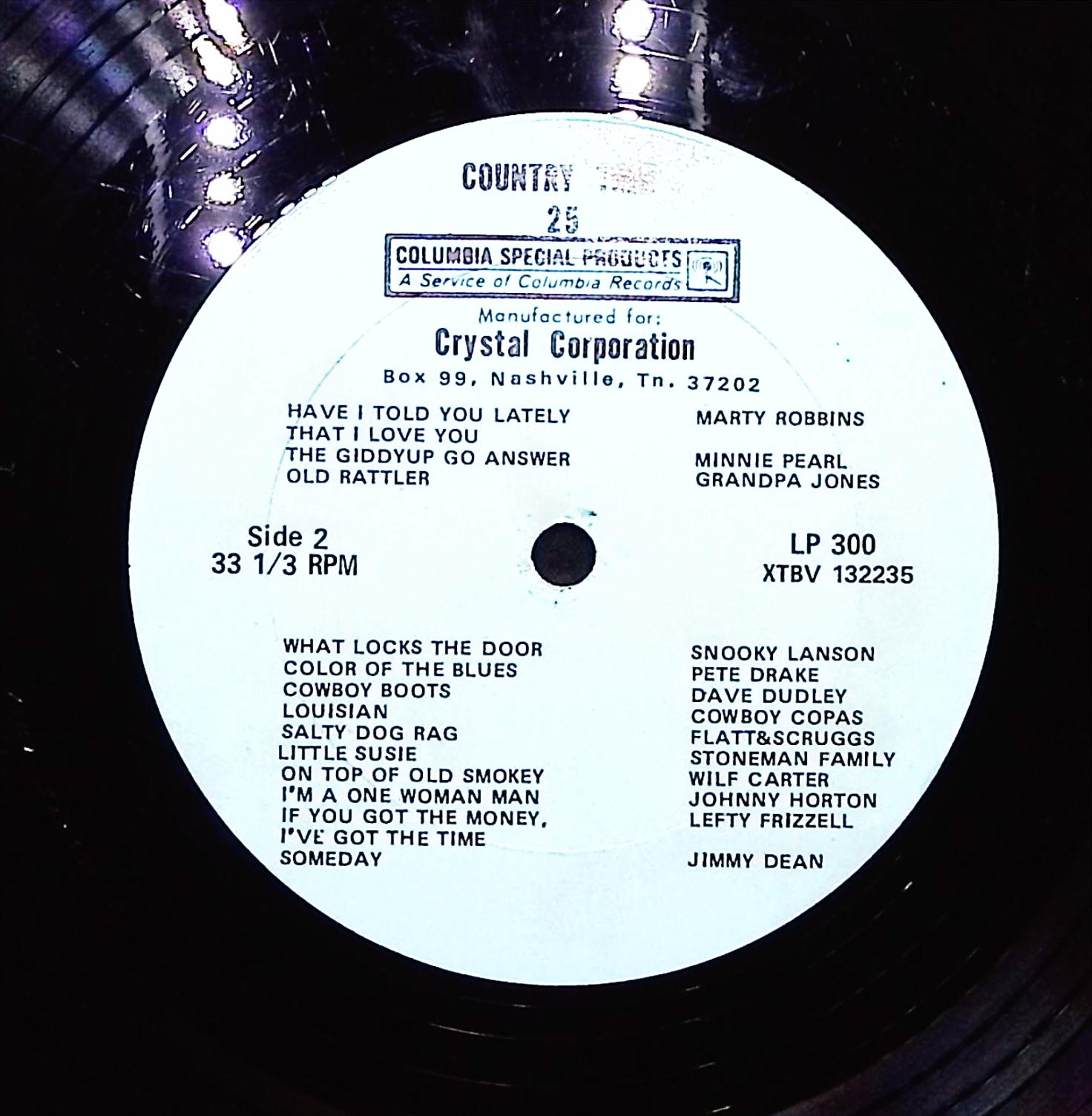 Various Artists Country 25 1968 Columbia Special Products LP 300 Country LP — image 5