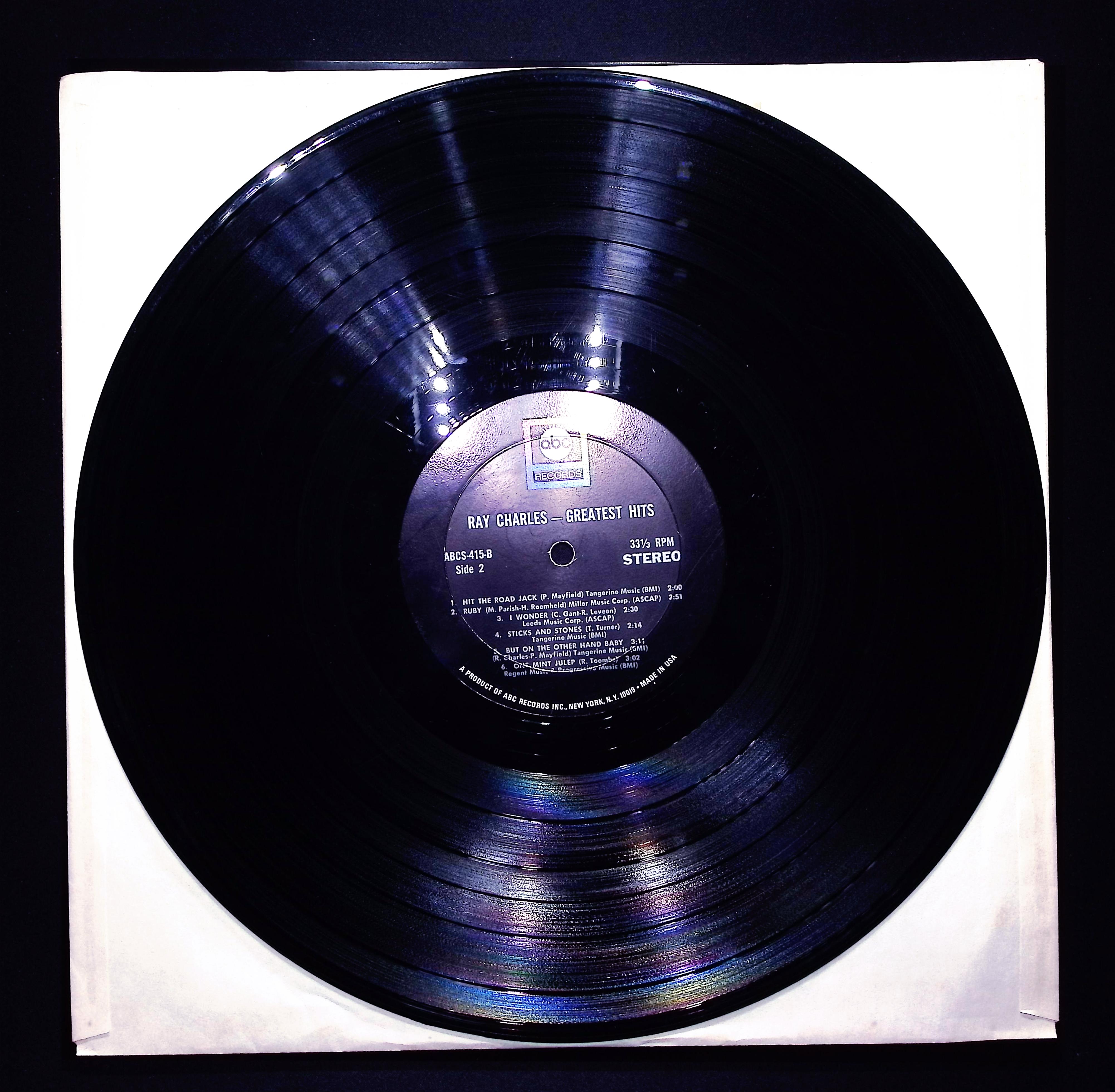 Ray Charles Greatest Hits 12" LP 1962 ABCS 415 Funk / Soul — image 4