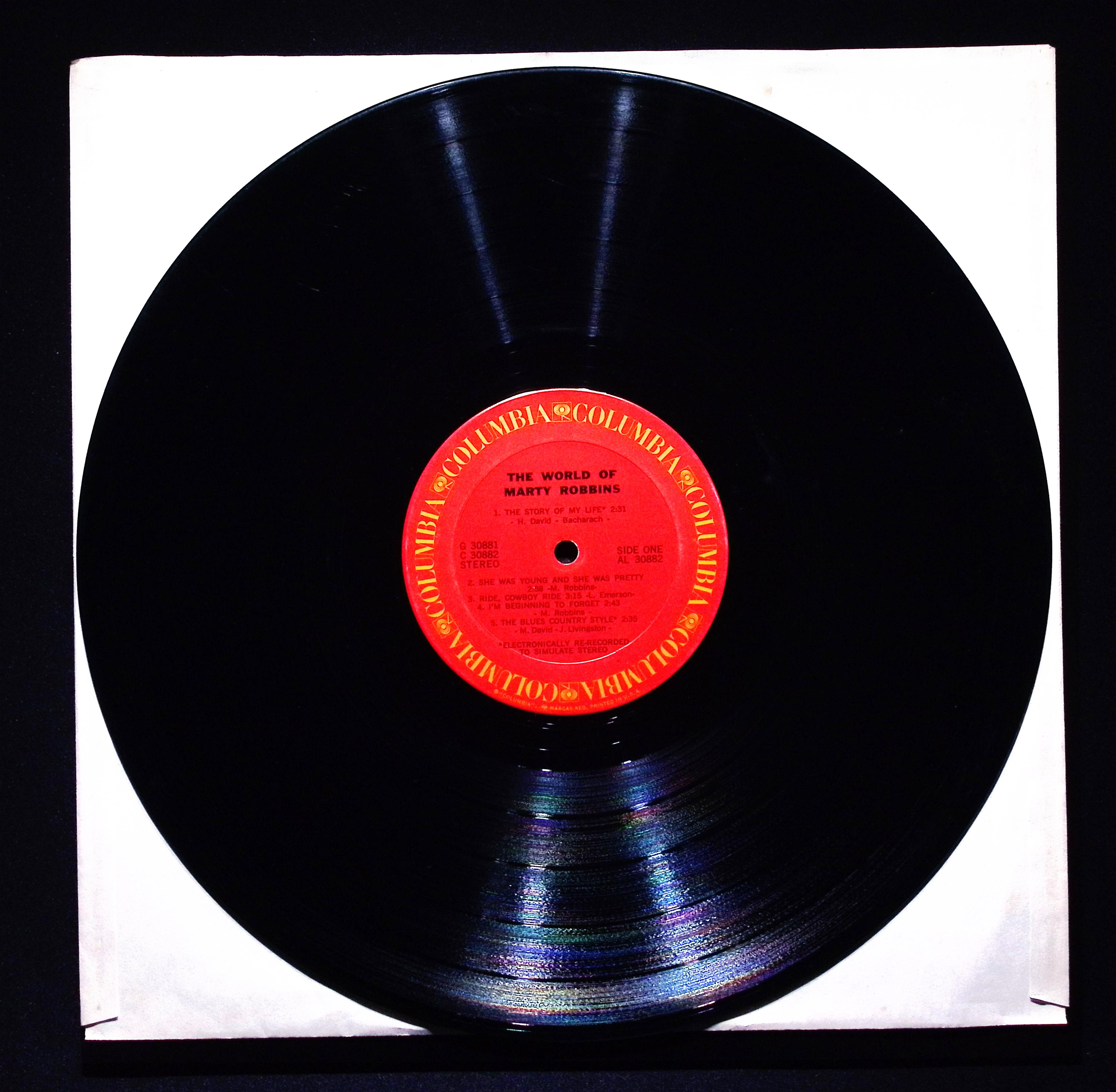 Marty Robbins The World Of Marty Robbins 12" LP 1971 G 30881 Country — image 2